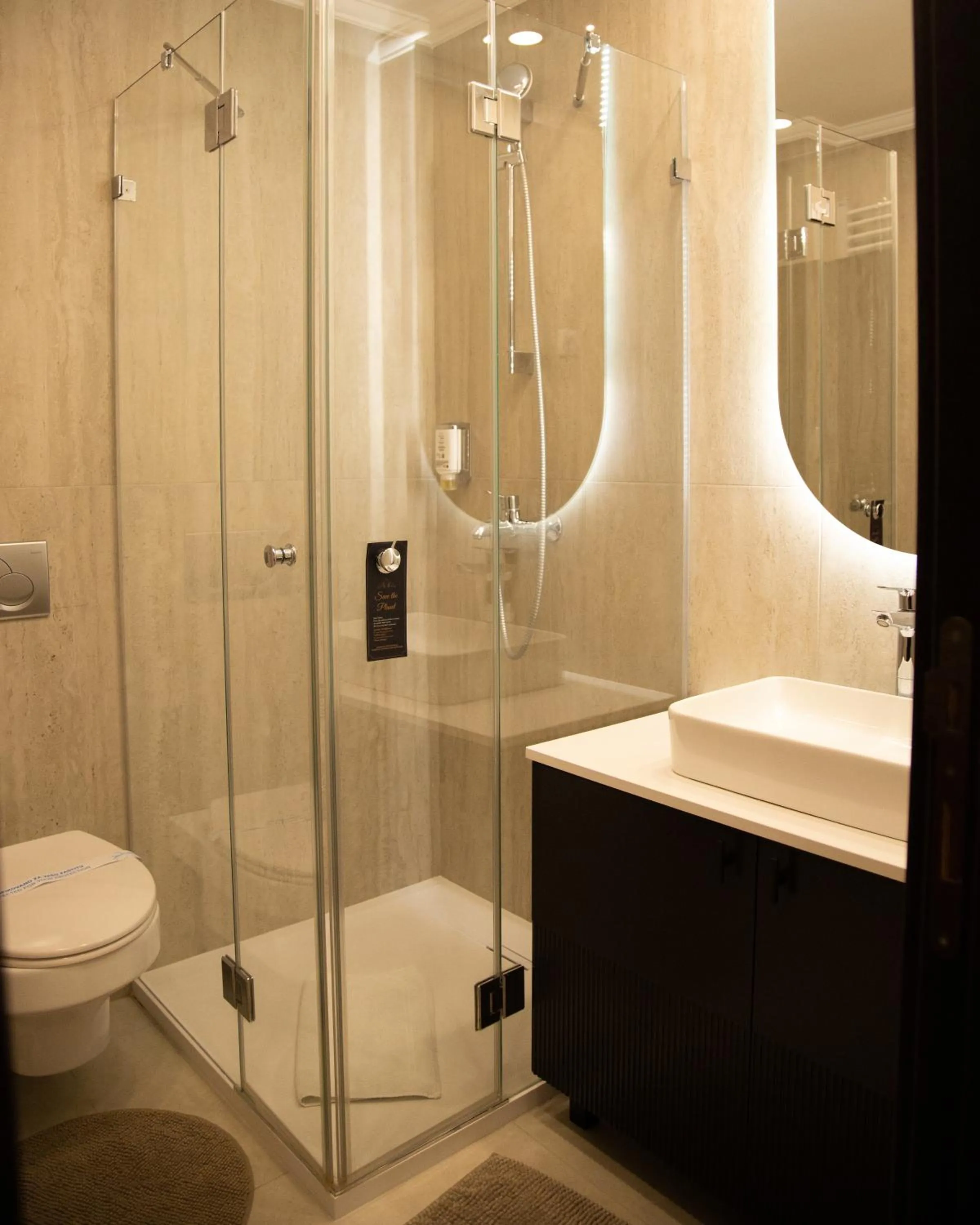 Shower in Guest House Panorama Aqualux with Free Parking