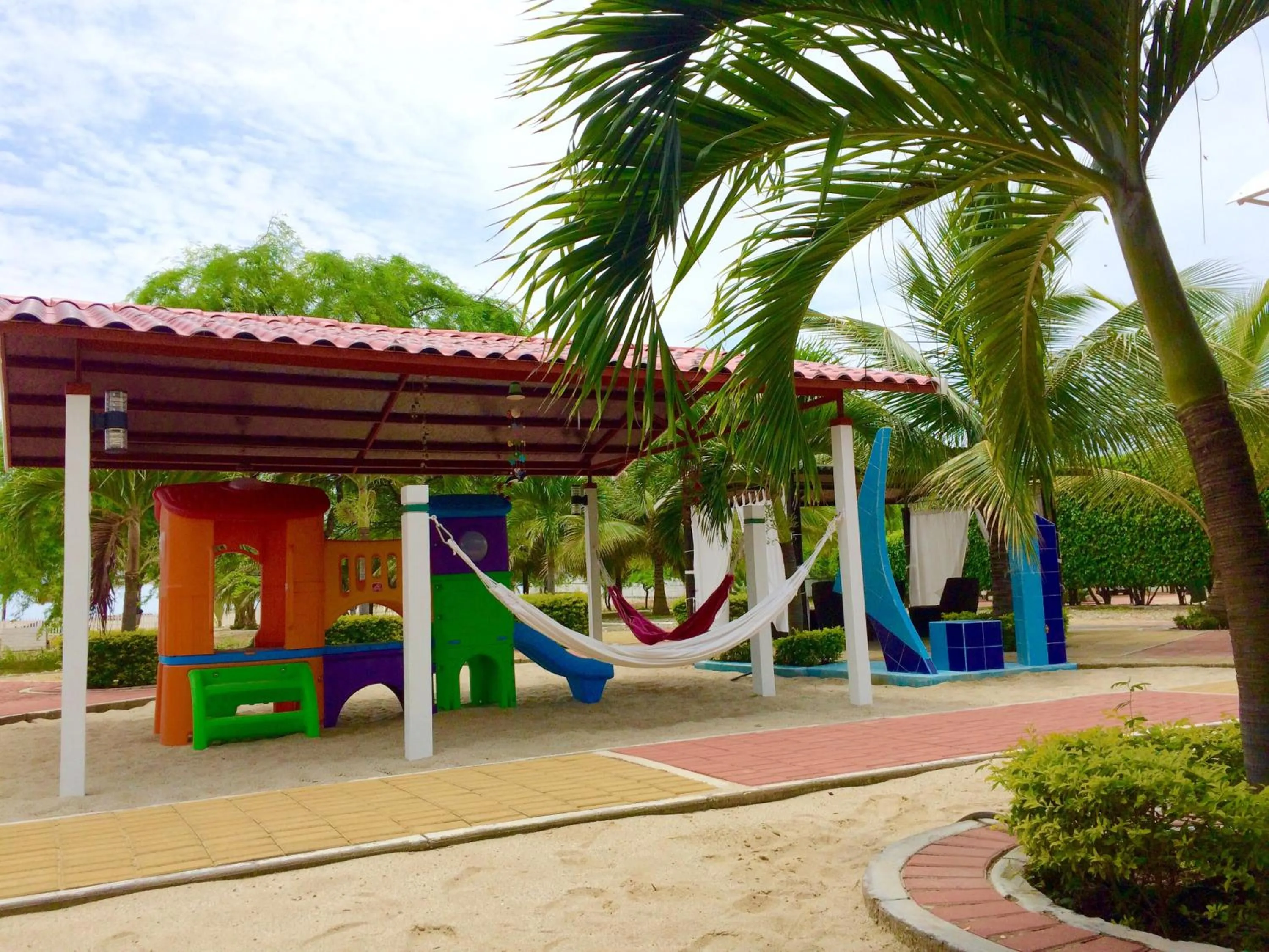 Children play ground in Hotel Casa Playa Zorritos