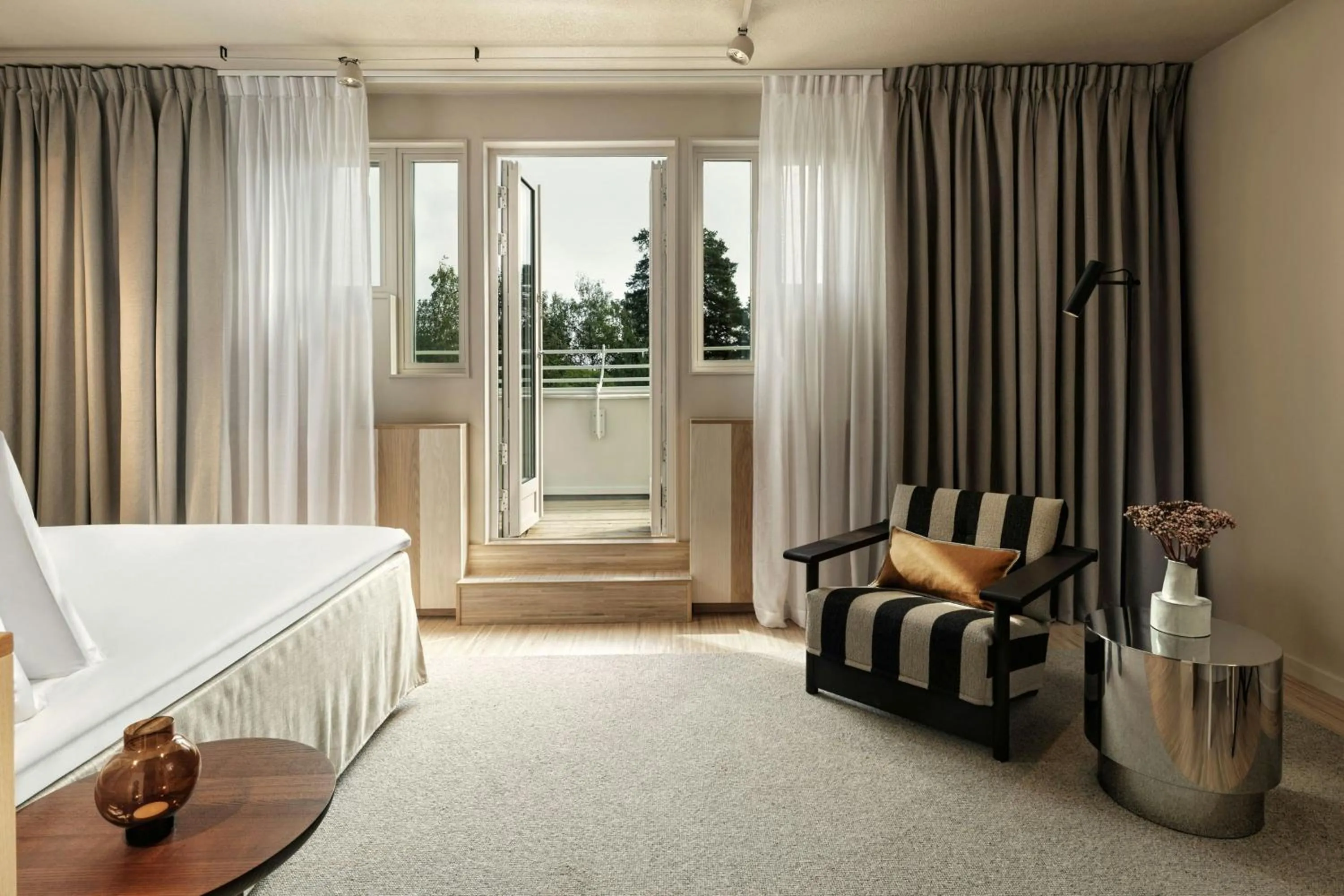 Photo of the whole room, Bed in Hagastrand, Autograph Collection