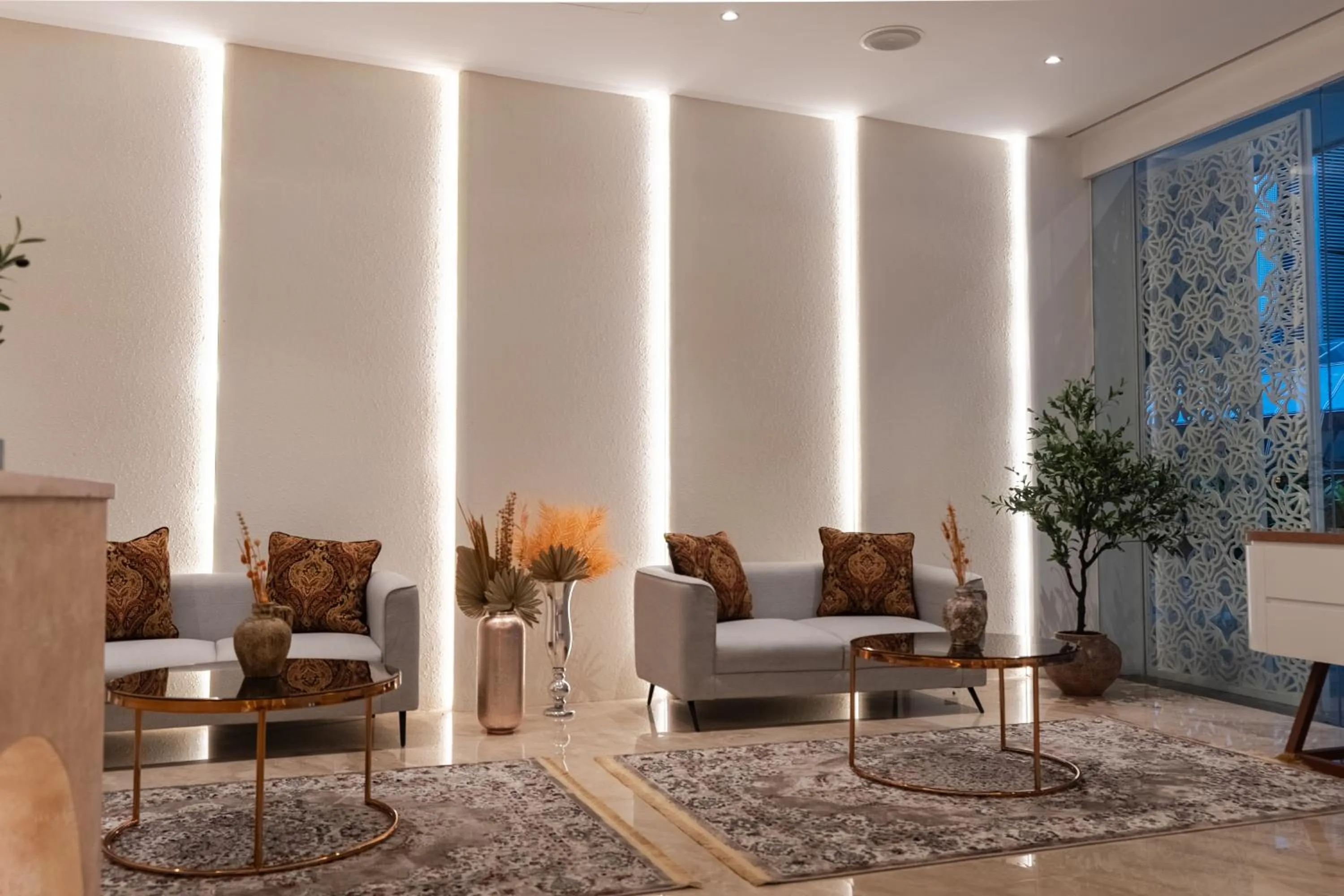 Lobby or reception in Omar Hotel