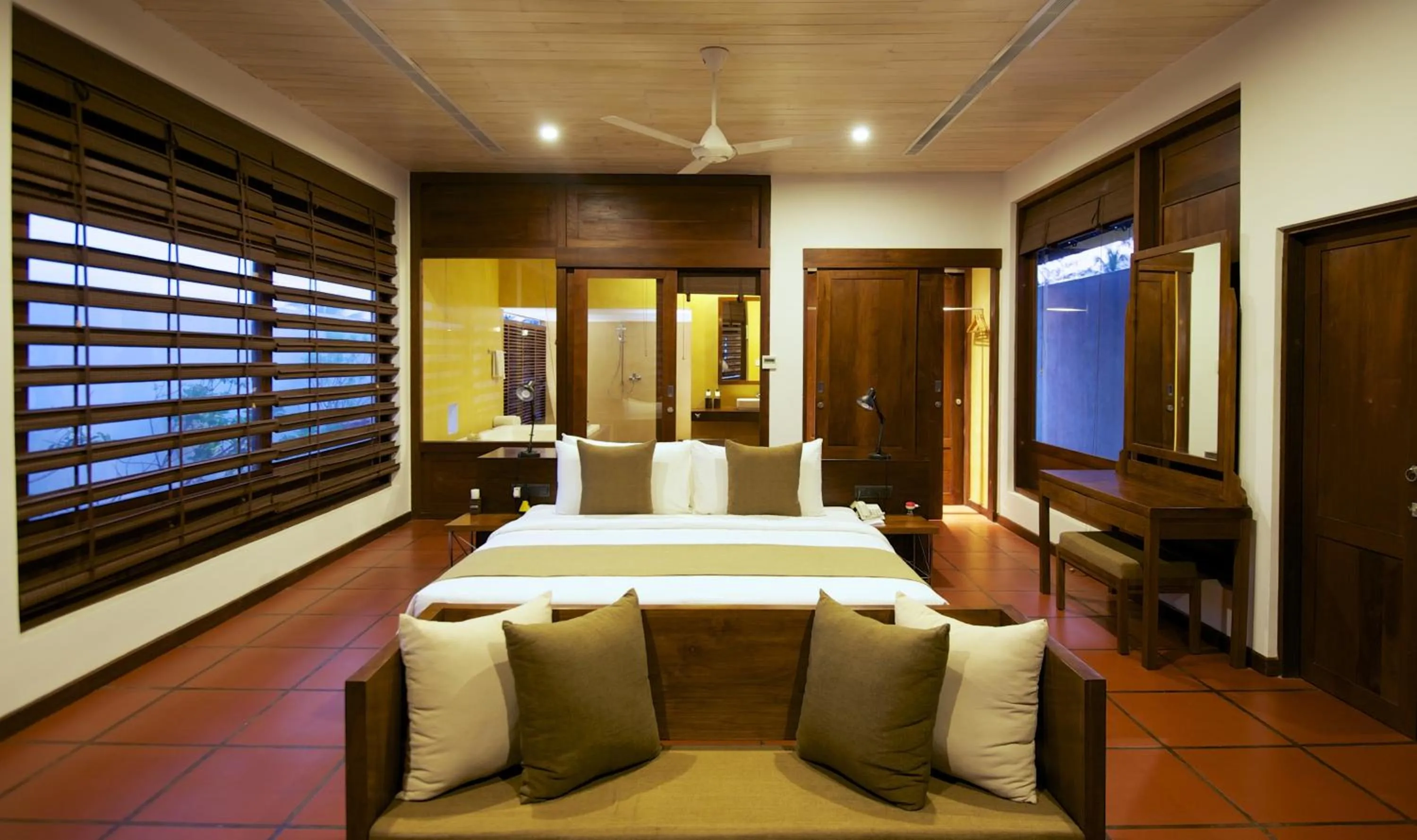 Bed in Jetwing Thalahena Villa