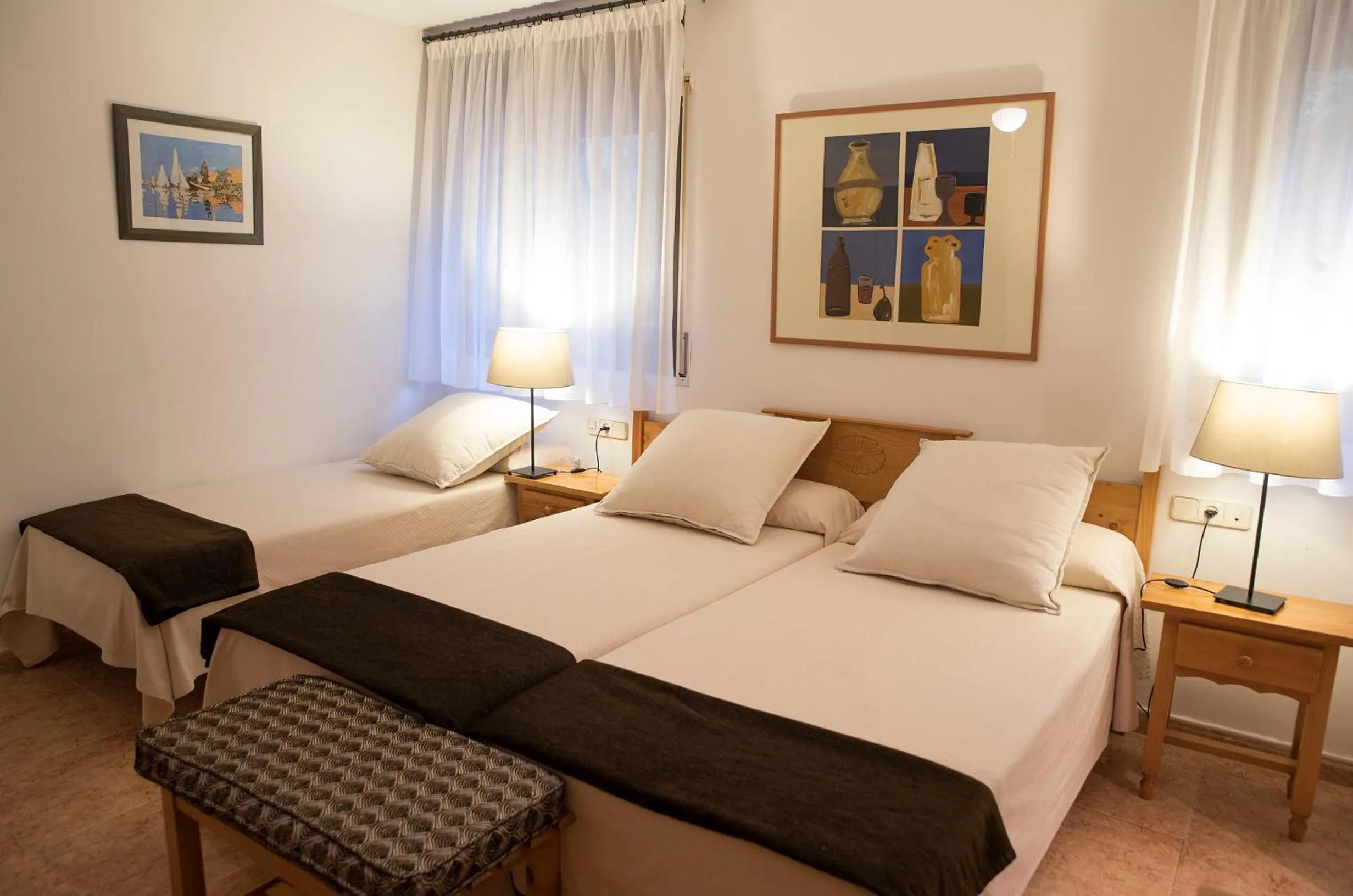 Bed in Hotel Florido