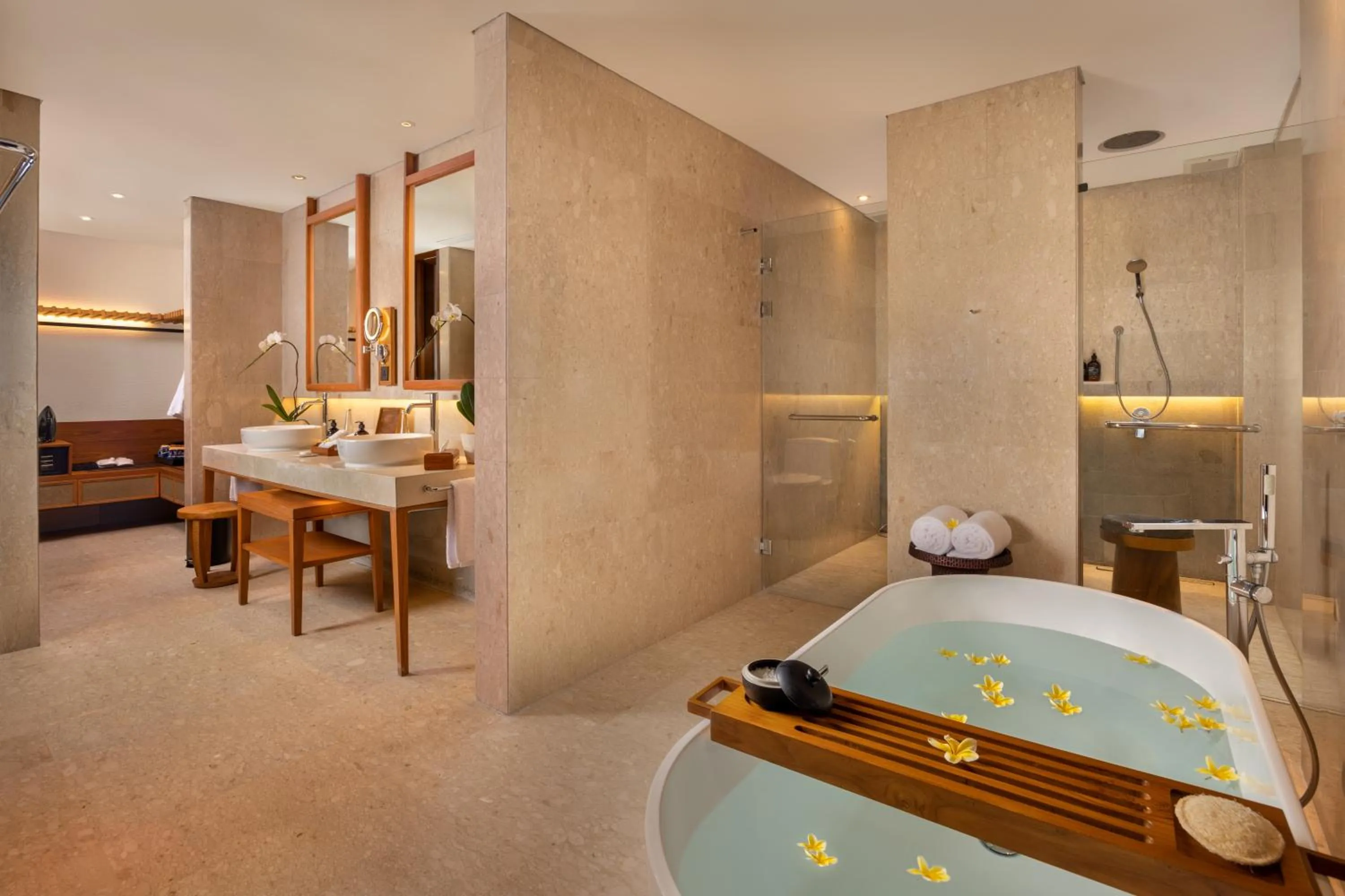 Bathroom, Bed in Impiana Private Villas Ubud