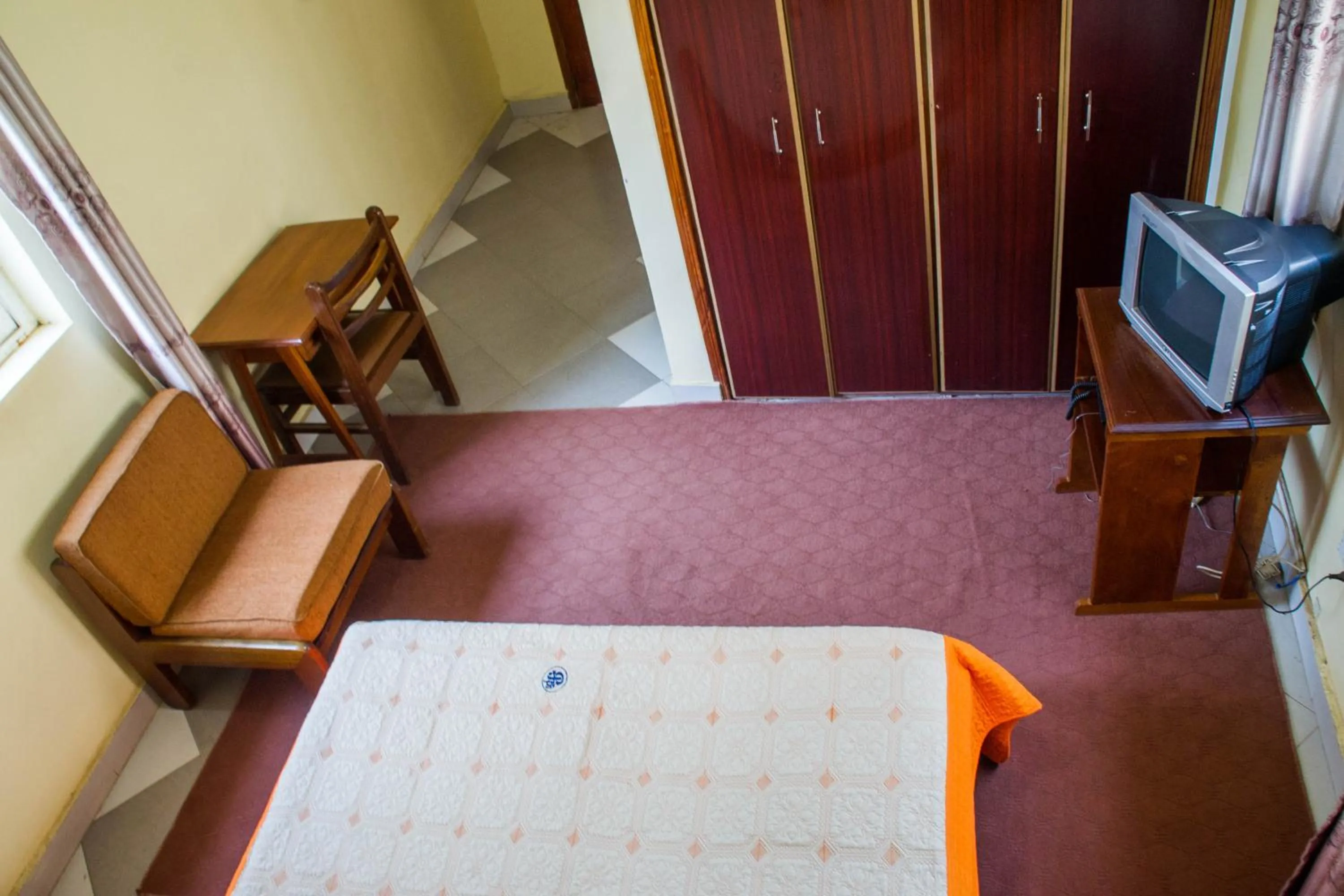 Bed in Pelikan Hotel