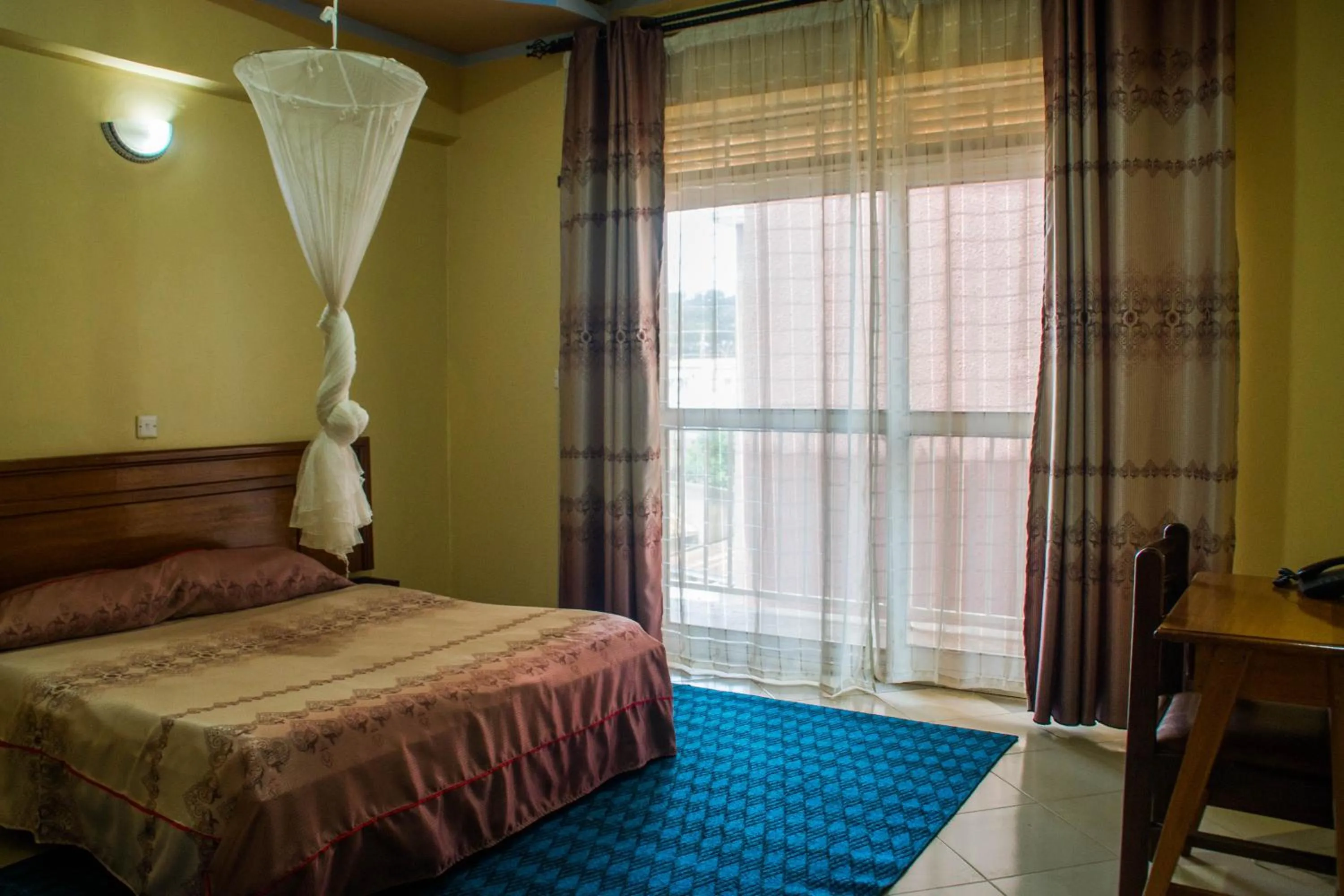 Bed in Pelikan Hotel