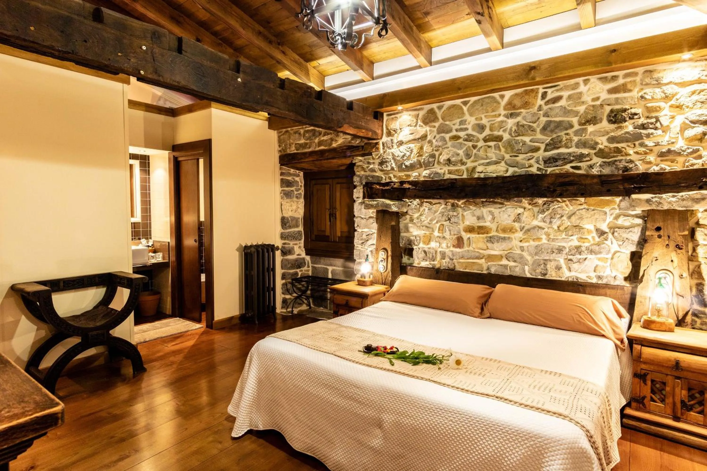 Bed in Casona de El Castañíu