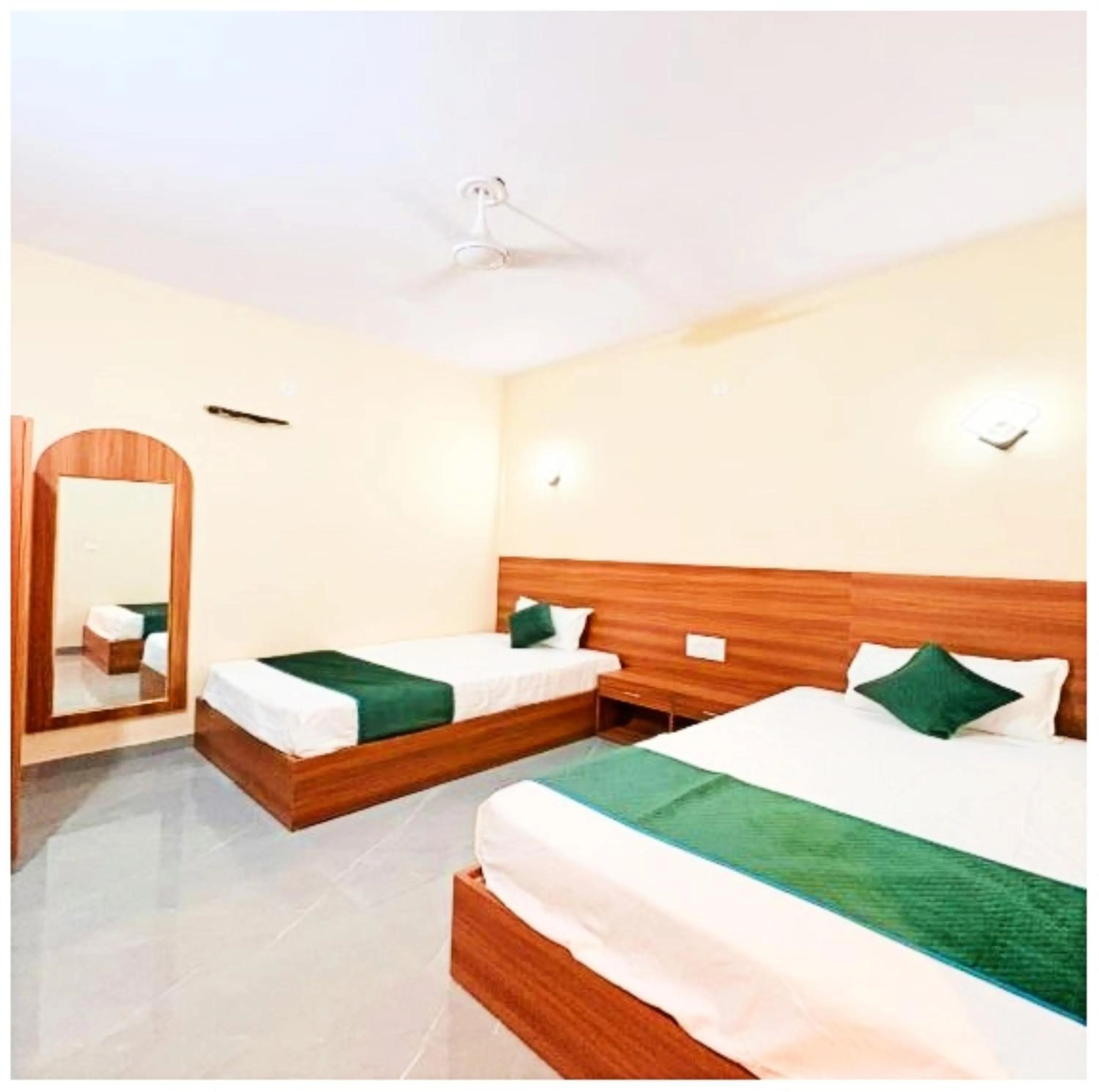 air conditioner, Bed in Hotel Jay ambey palace In Jaipur