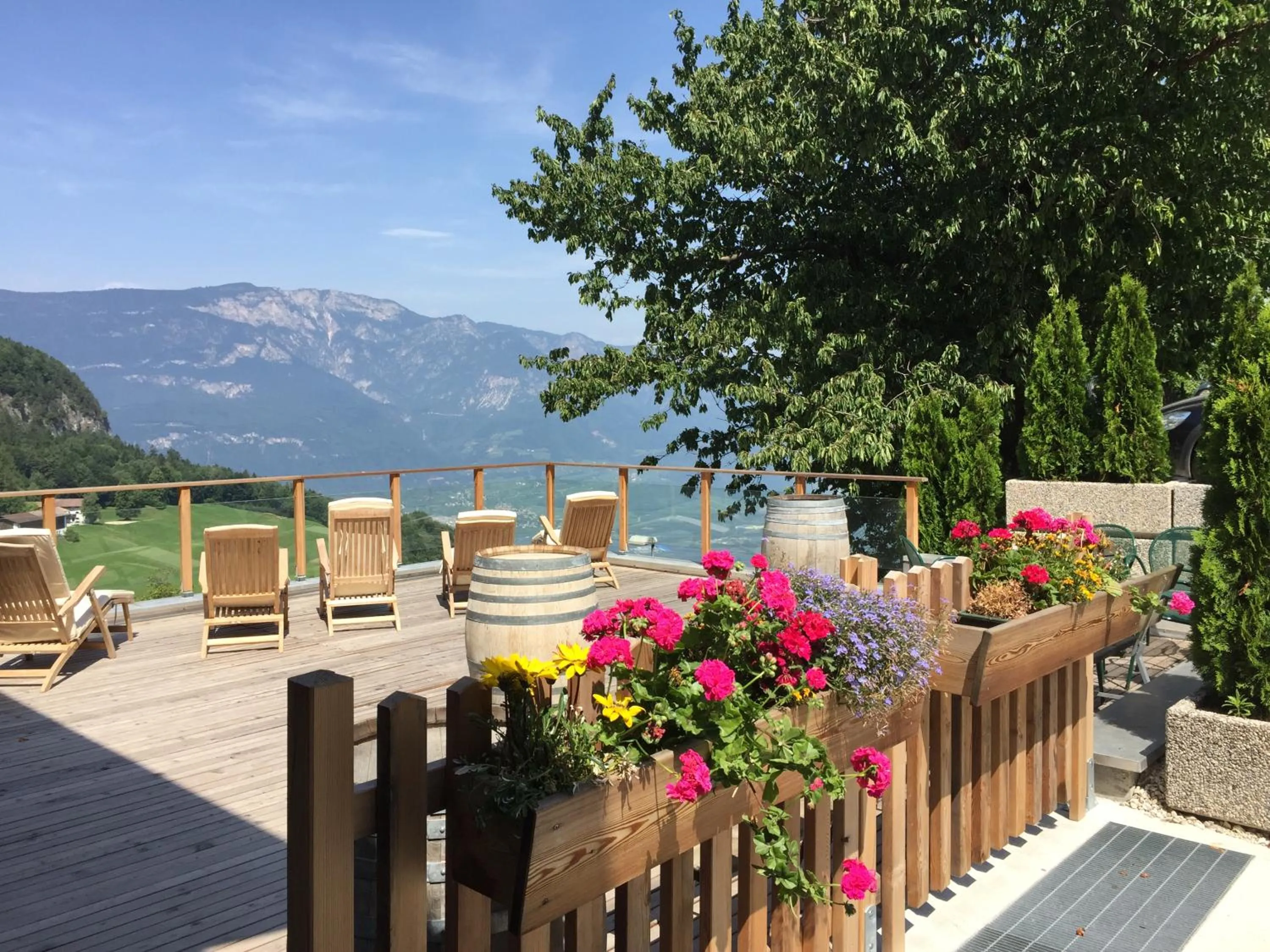 Balcony/Terrace in Berggasthof Locanda Alpina Dorfner