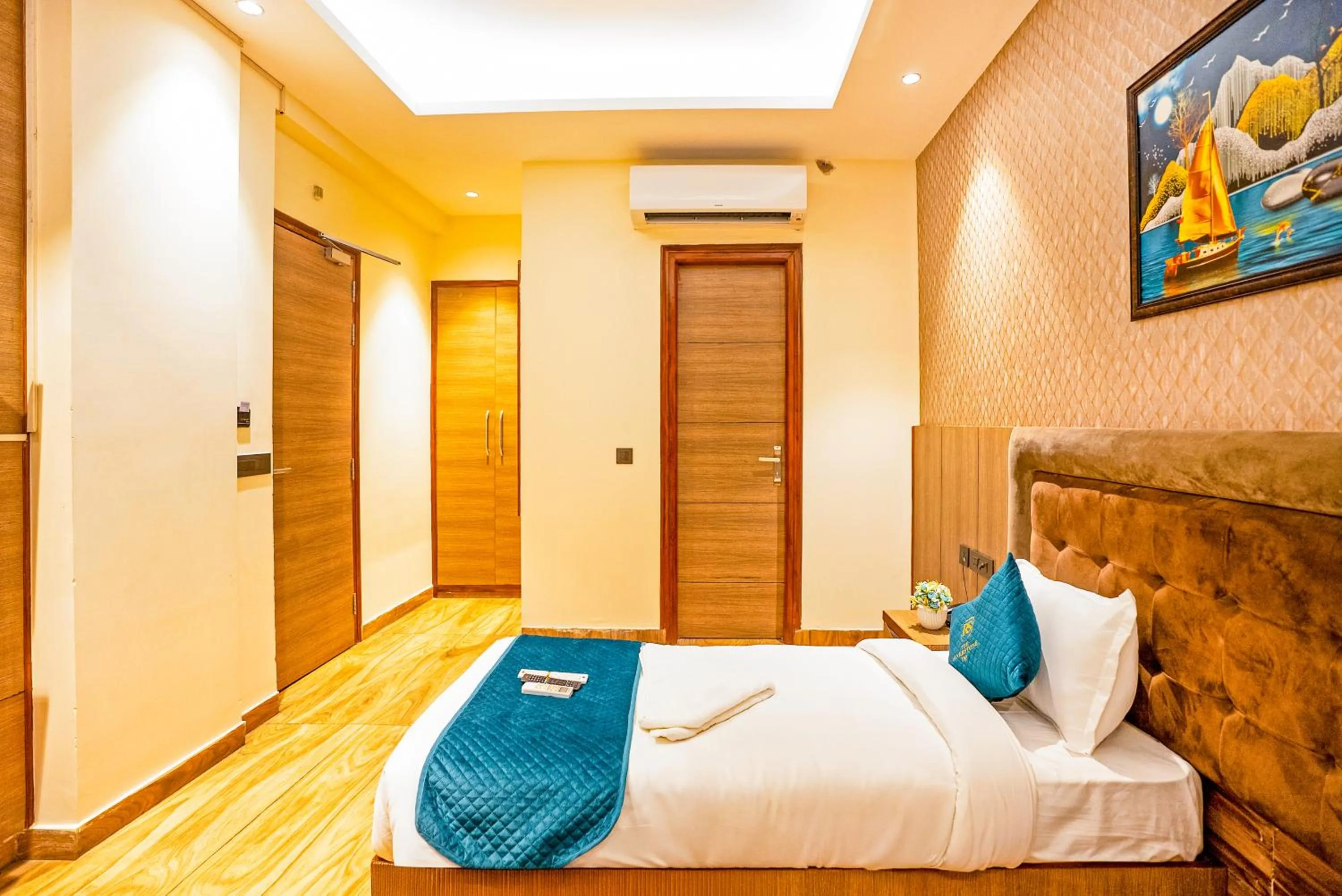 Bed in The Riverstone Inn