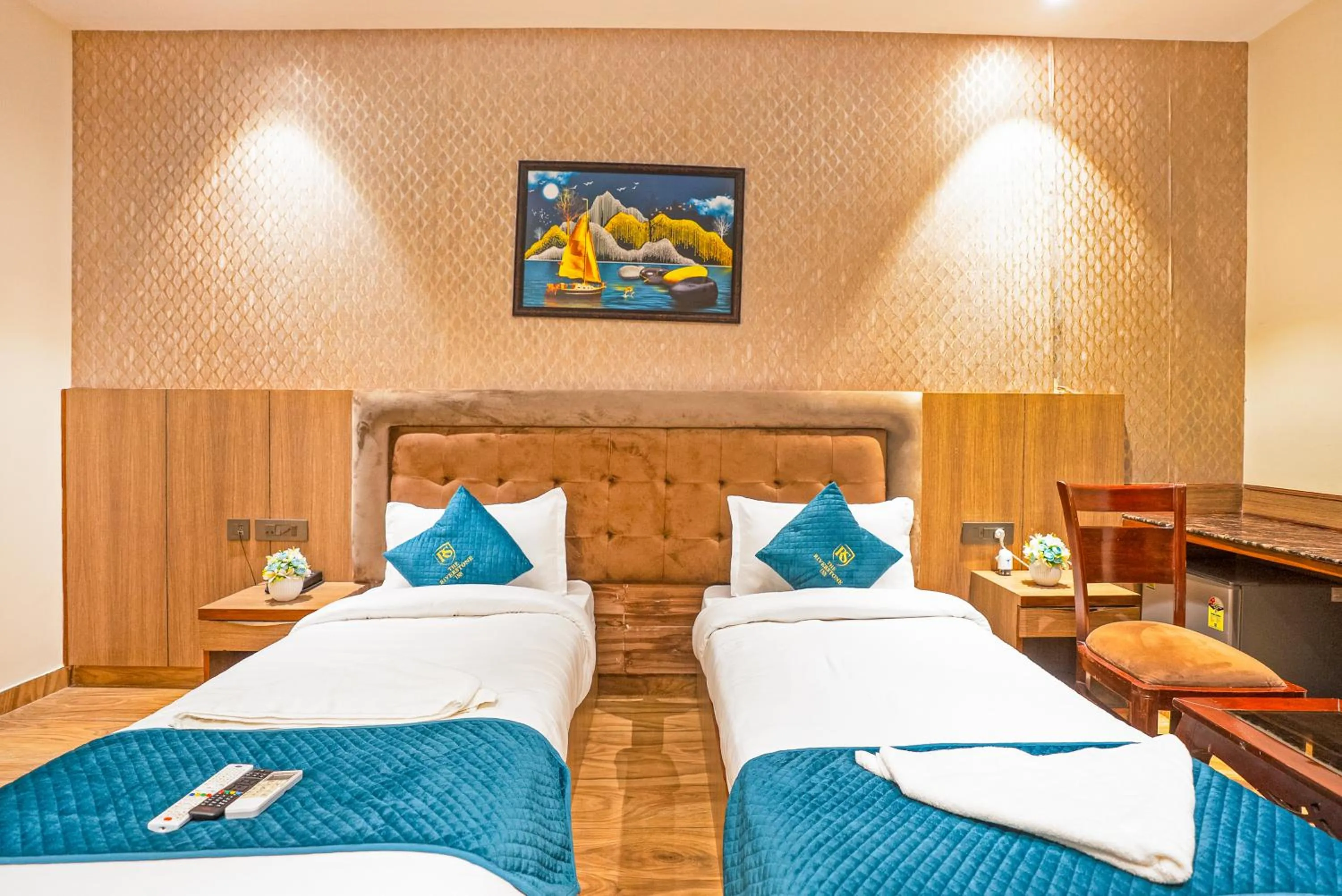 Bed in The Riverstone Inn