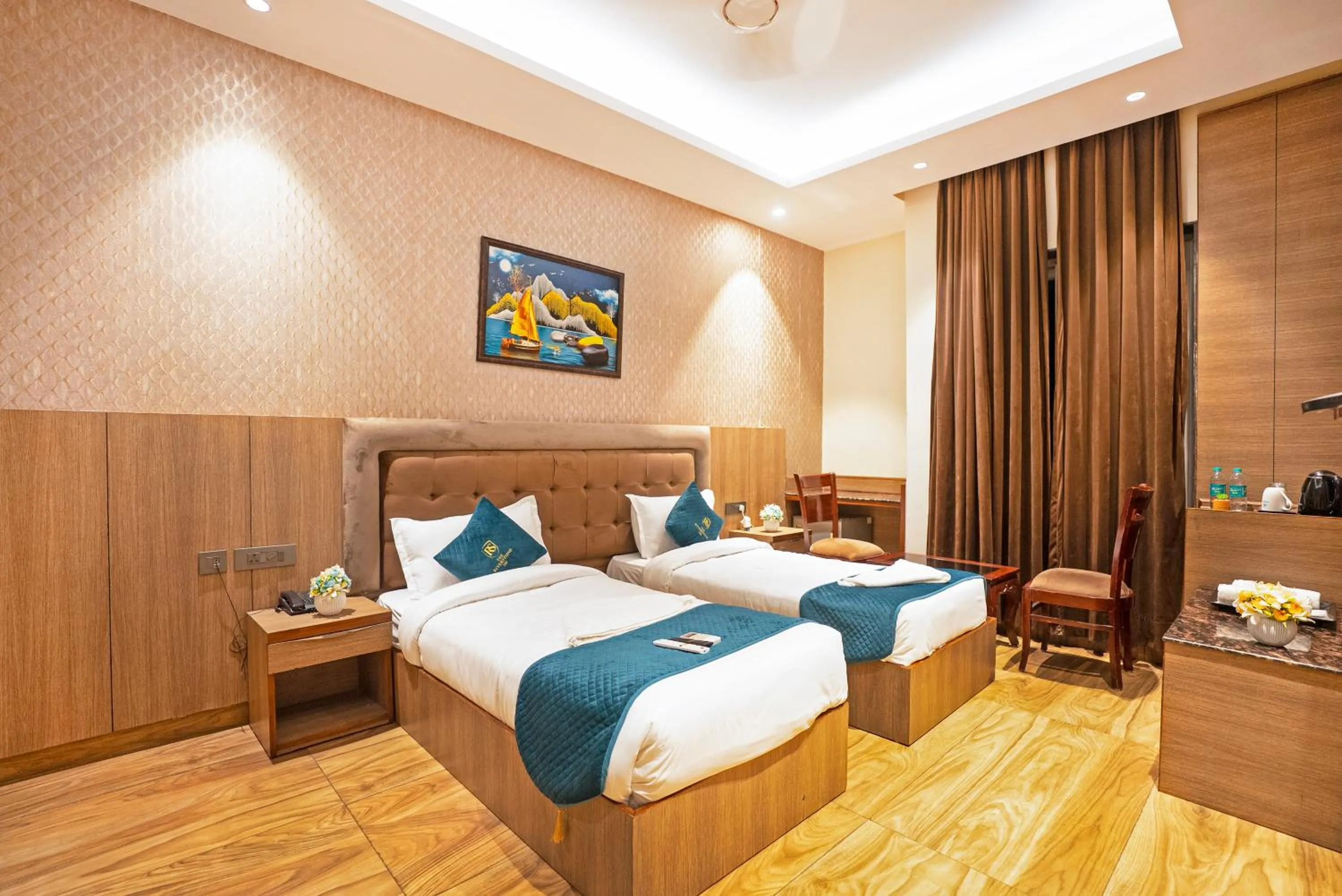 Bed in The Riverstone Inn