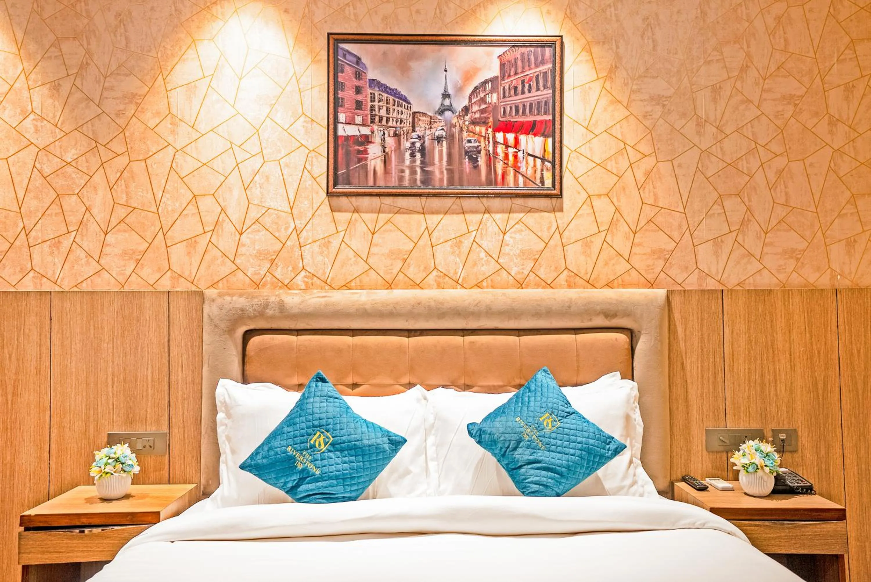 Bed in The Riverstone Inn