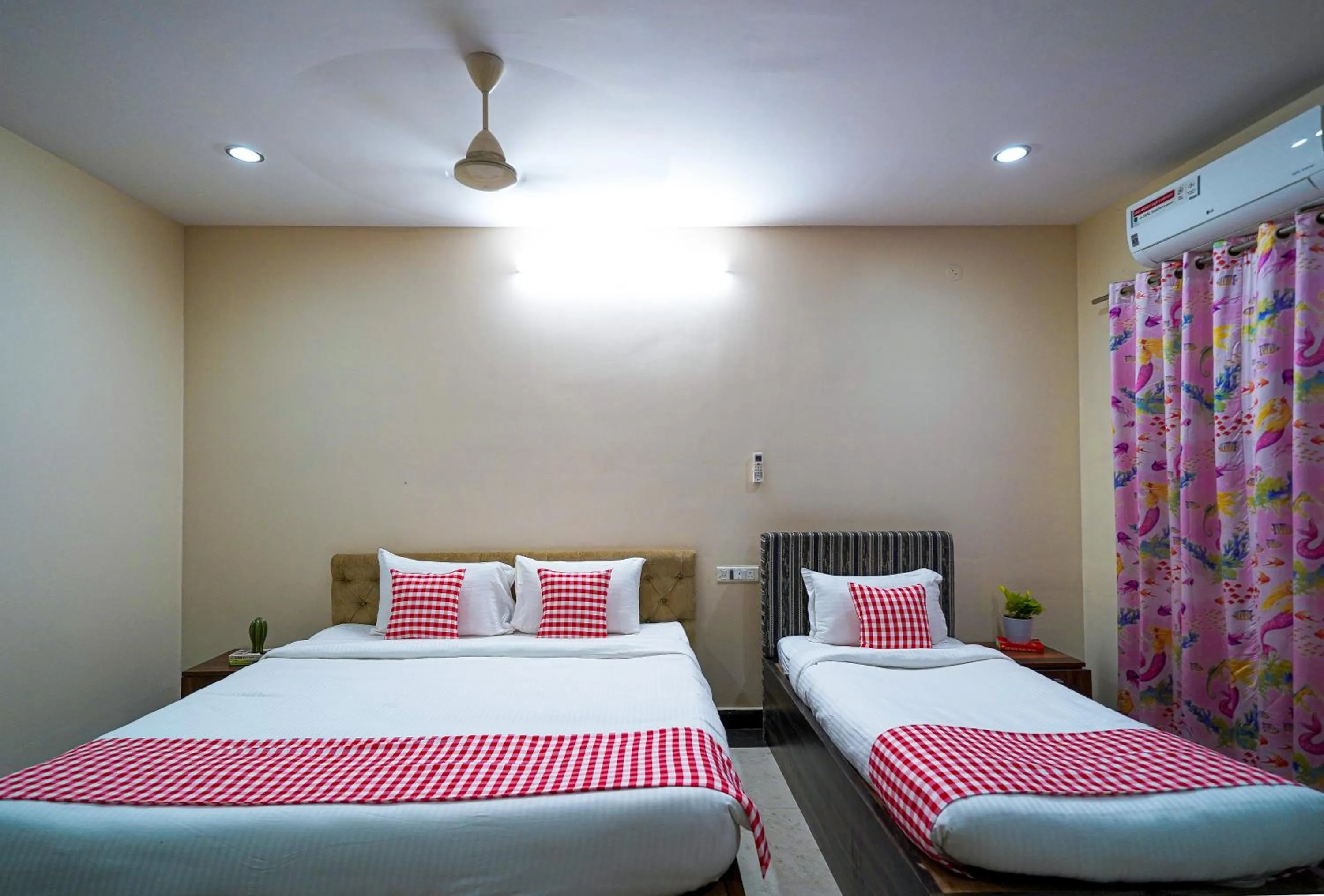 Bedroom, Bed in Open Hotel by Olive - Oceanic Vibes Hotel - RK Beach
