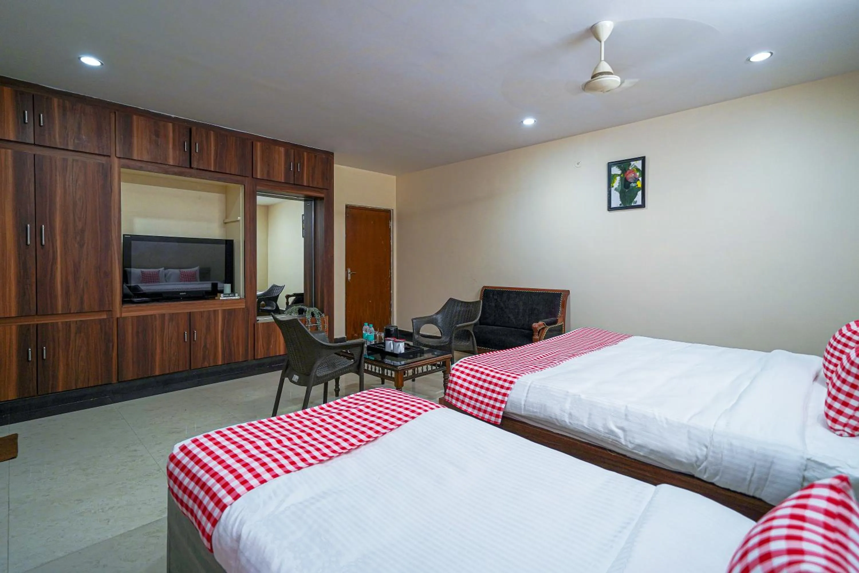 Bedroom, Bed in Open Hotel by Olive - Oceanic Vibes Hotel - RK Beach