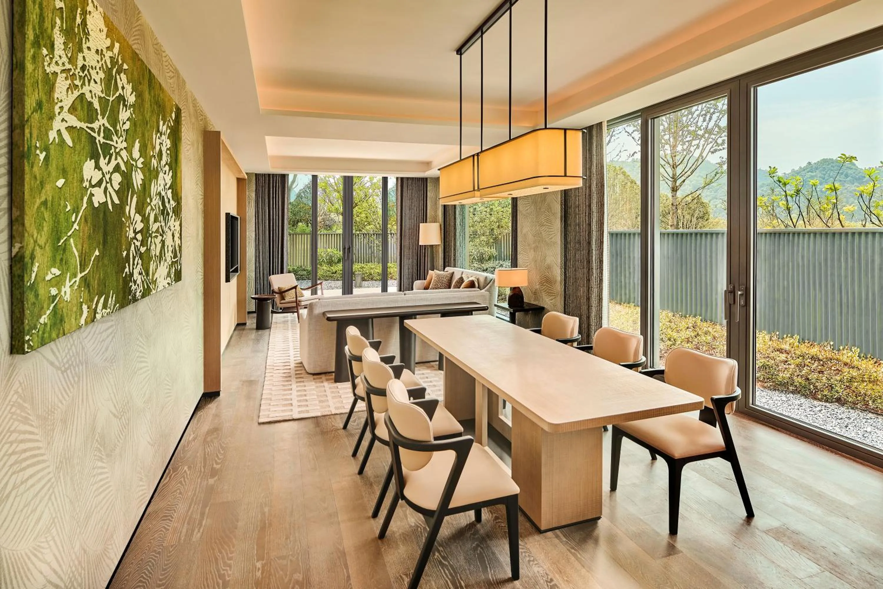 Living room in Shu Hua Hotel Tianmu Mountain, Curio Collection By Hilton