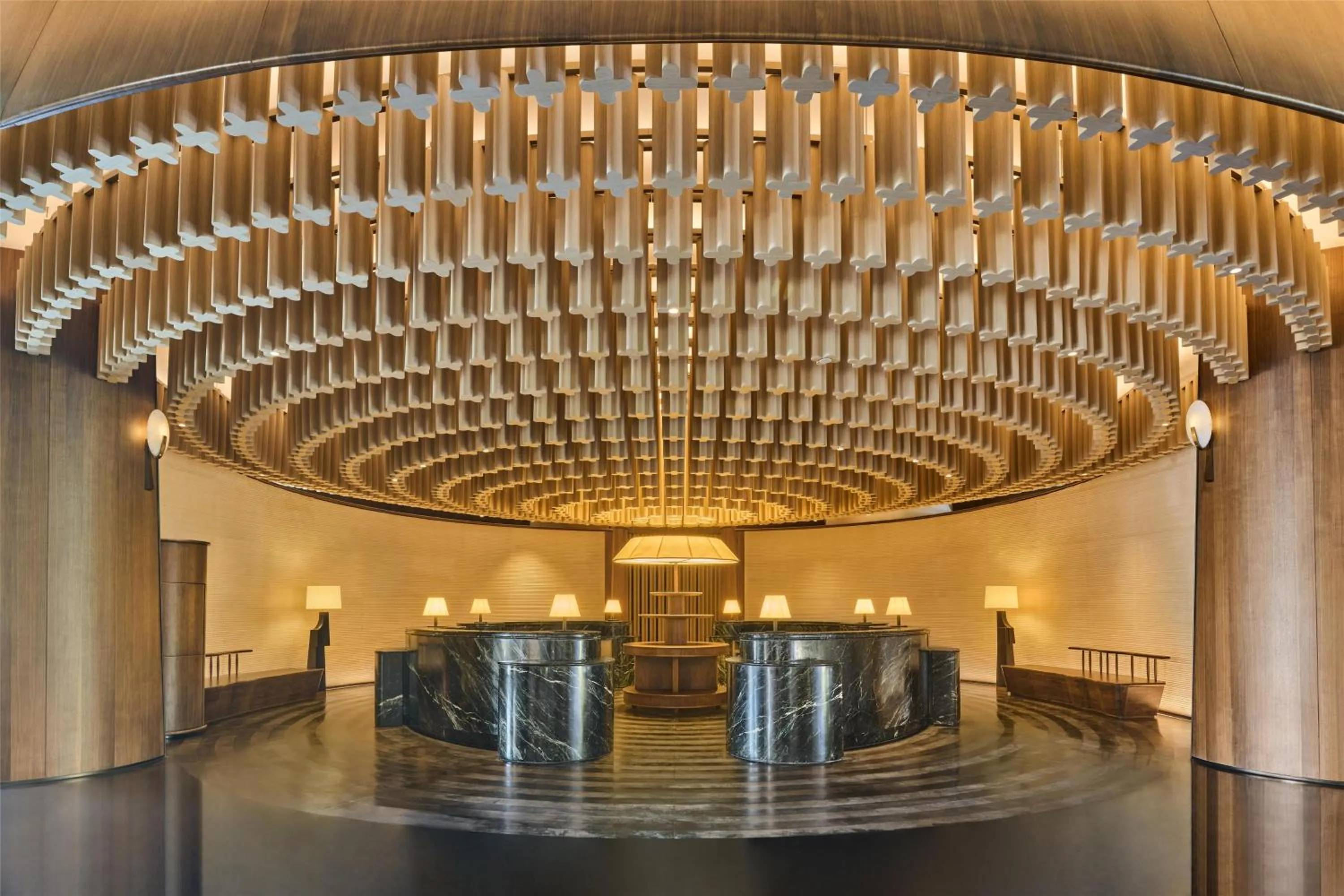 Lobby or reception in Shu Hua Hotel Tianmu Mountain, Curio Collection By Hilton