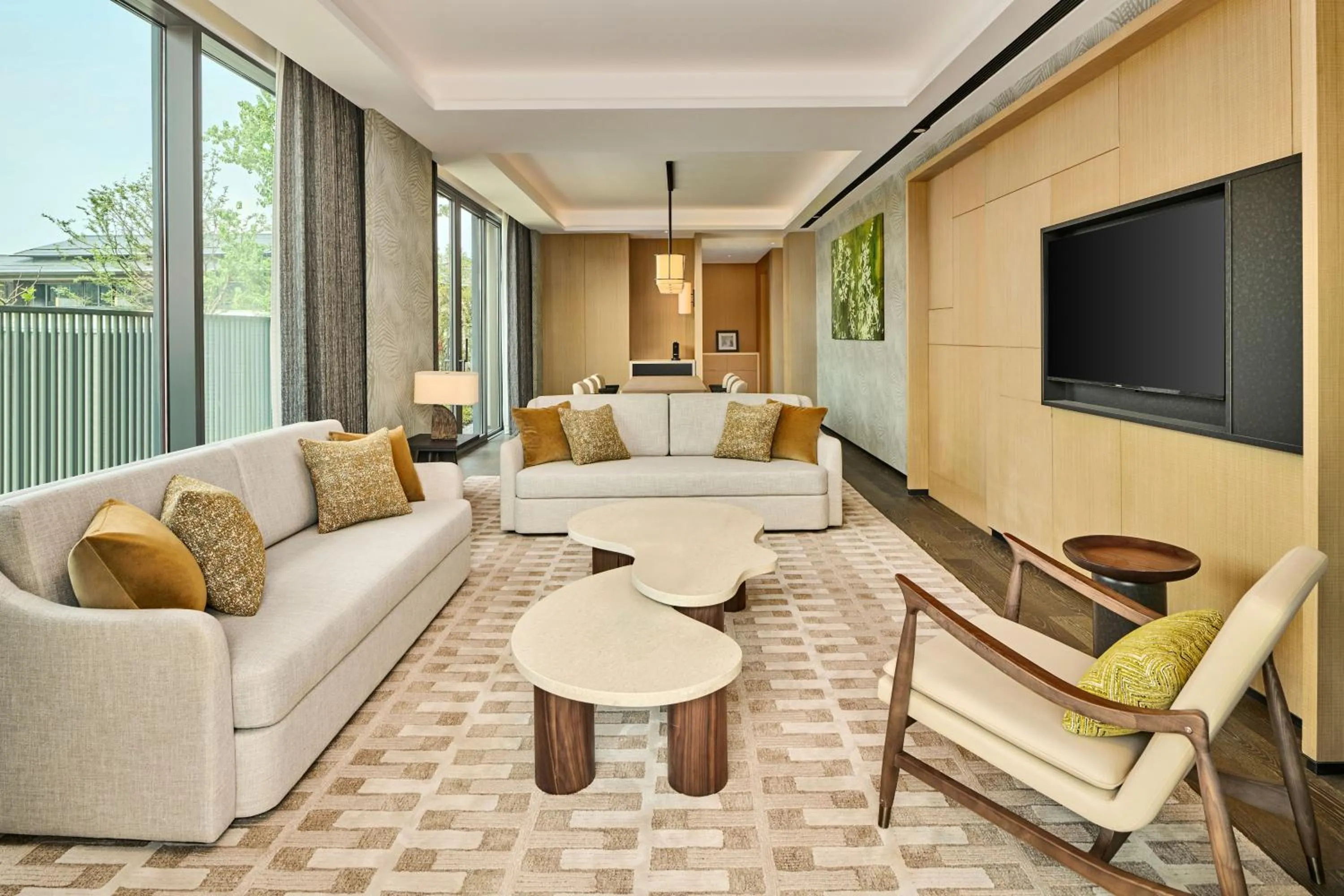 Living room in Shu Hua Hotel Tianmu Mountain, Curio Collection By Hilton