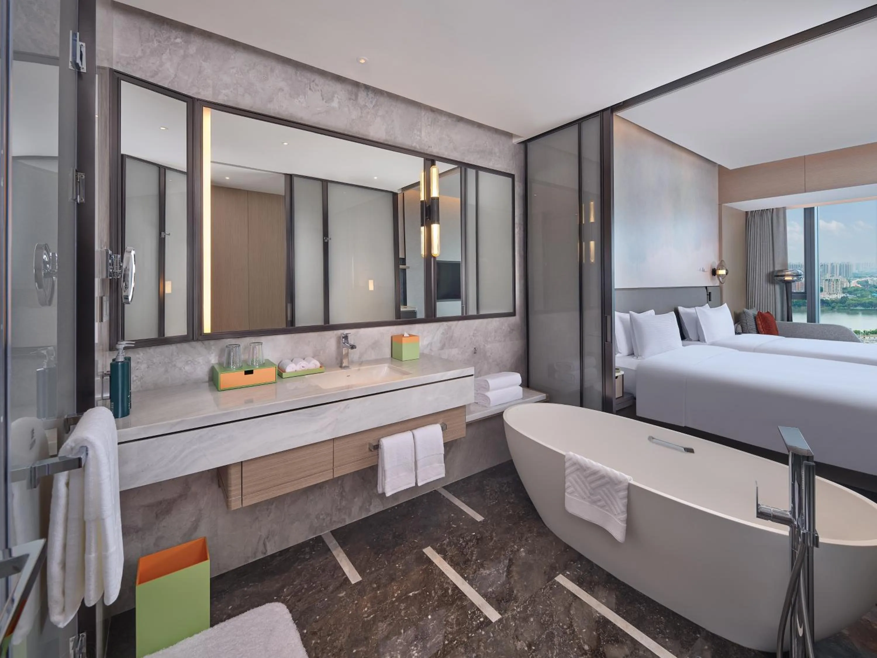 Bed in Hilton Huizhou