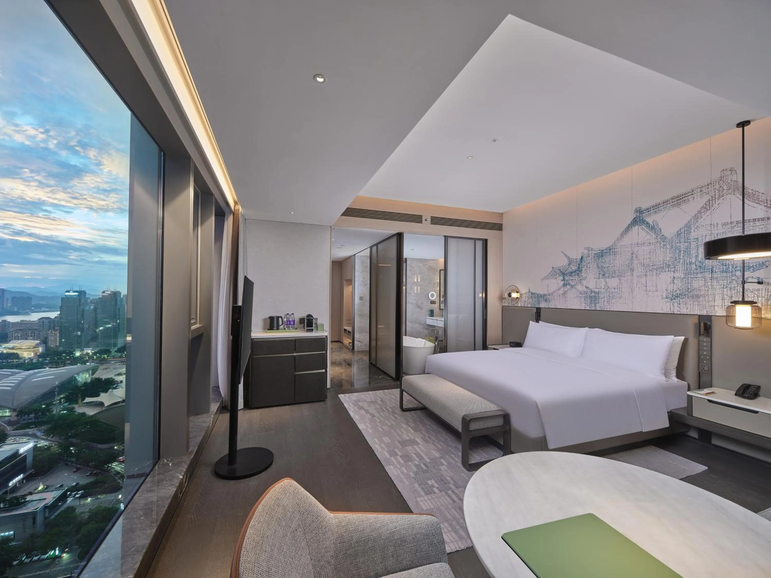 Bed in Hilton Huizhou