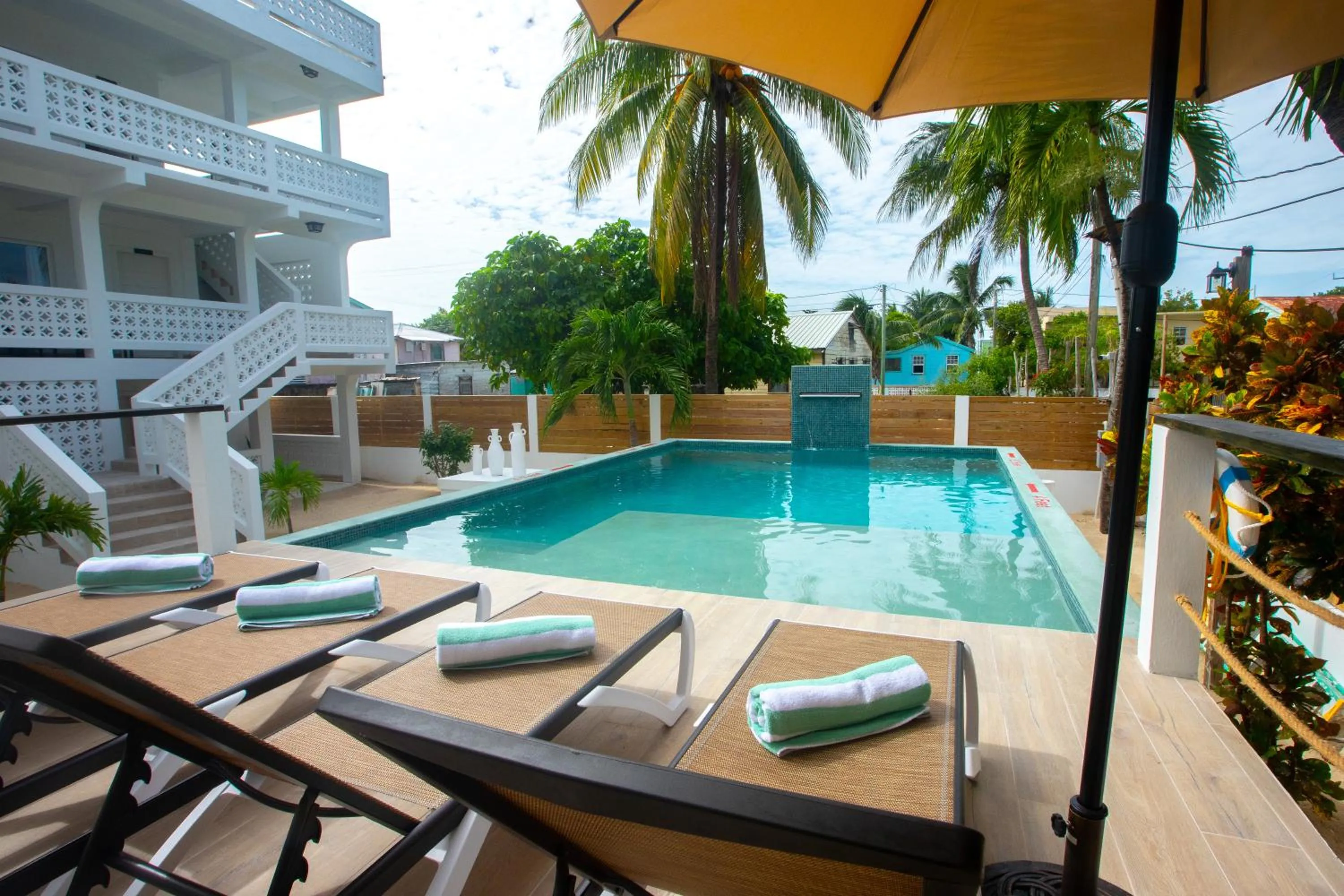 Pool view in Treetops Hotel