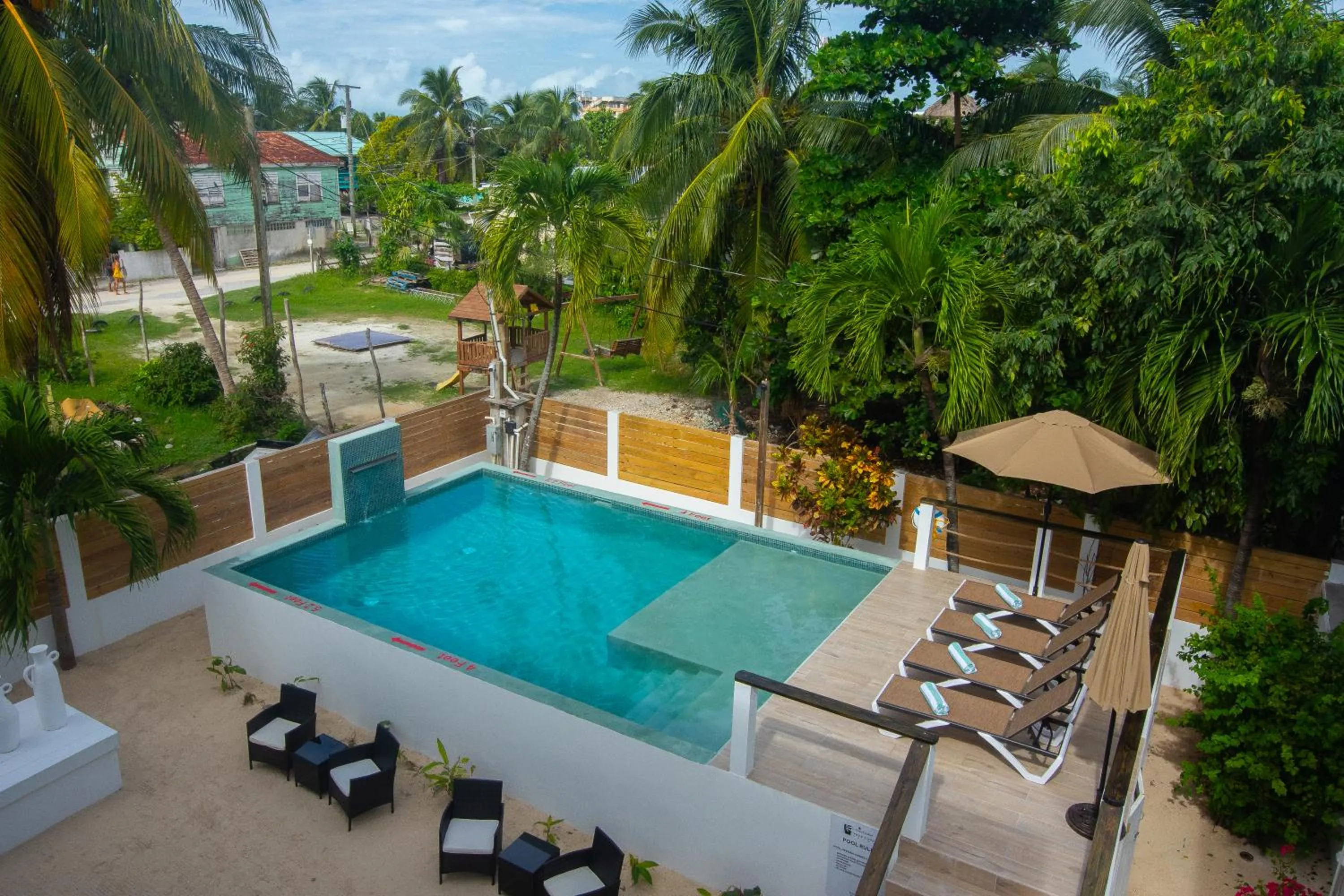 Pool view in Treetops Hotel