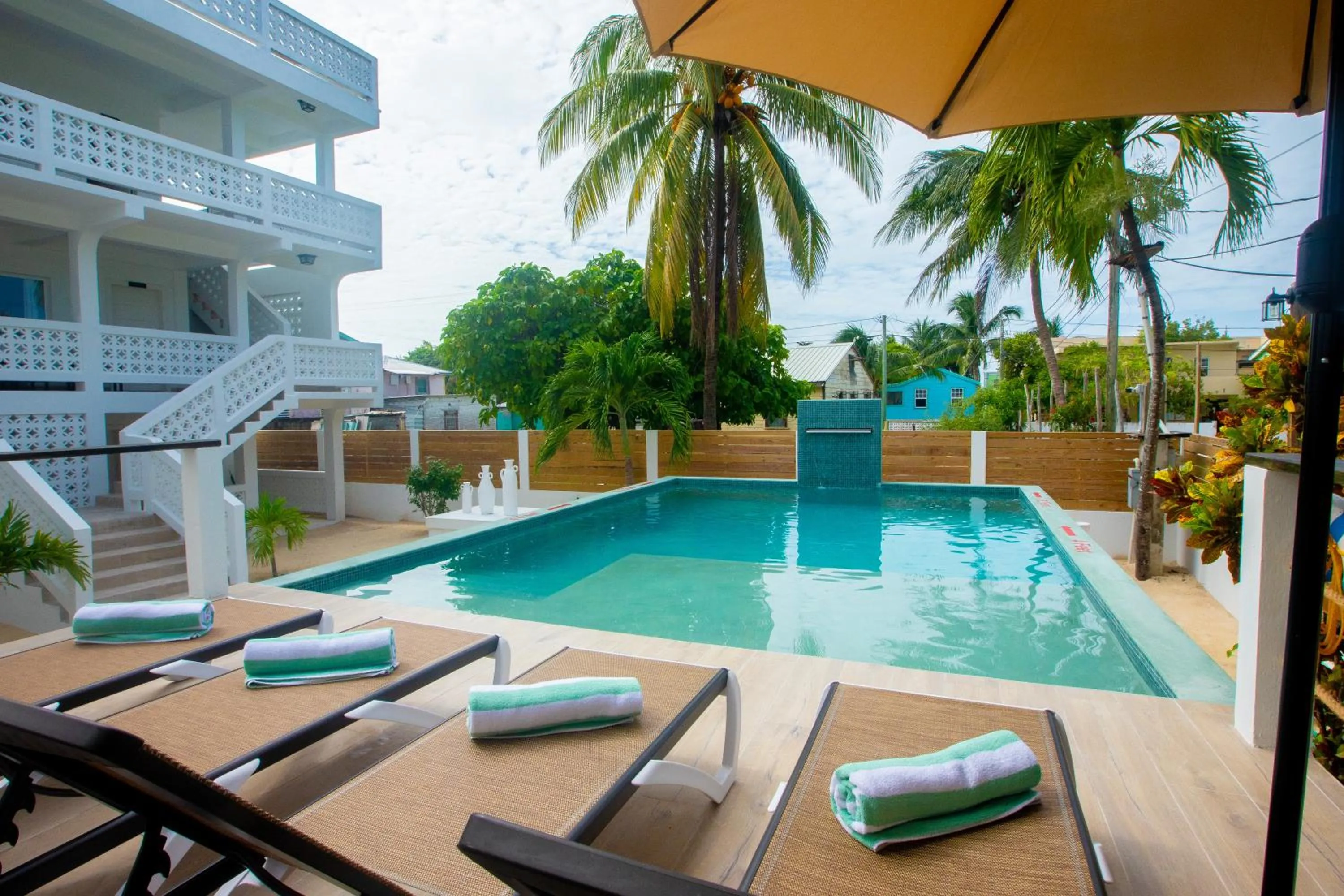 Pool view in Treetops Hotel