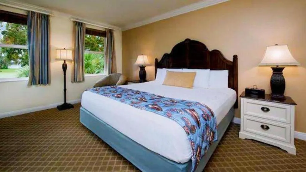 Bed in Disney's Old Key West Resort
