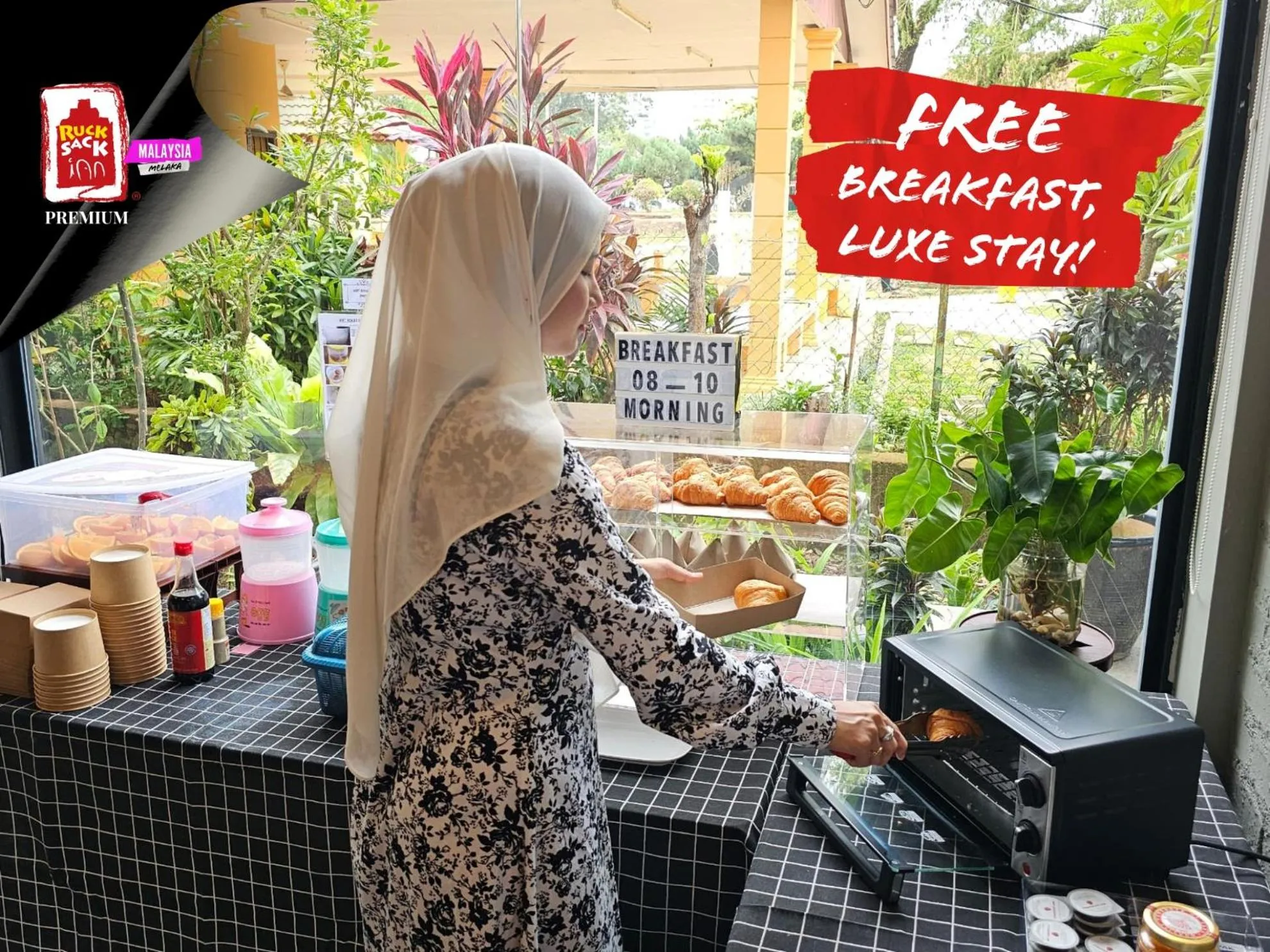 Breakfast in Rucksack Inn Premium Melaka