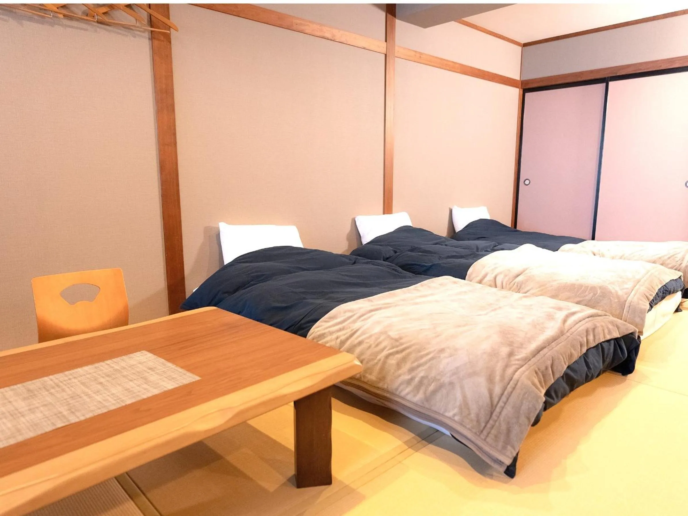 Bed in Nozawa Onsen Azegamikan