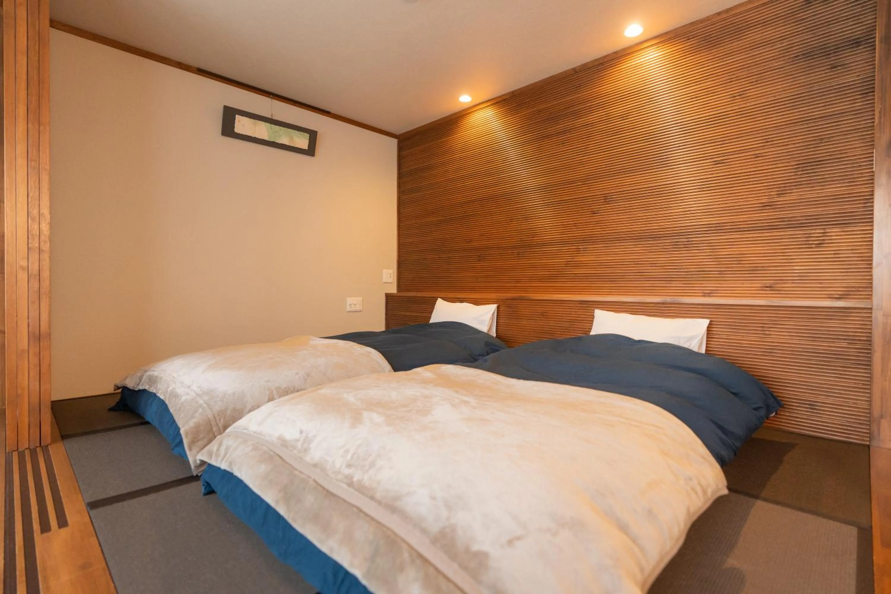 Bed in Nozawa Onsen Azegamikan