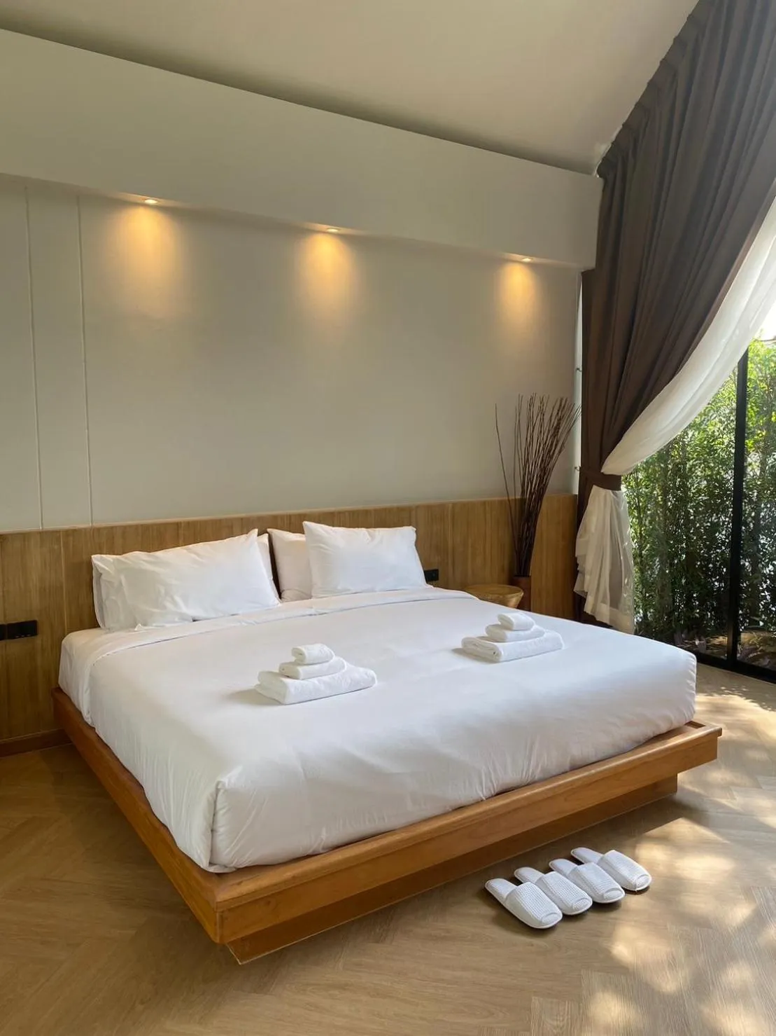 Bed in River Kwai Kiri Resort