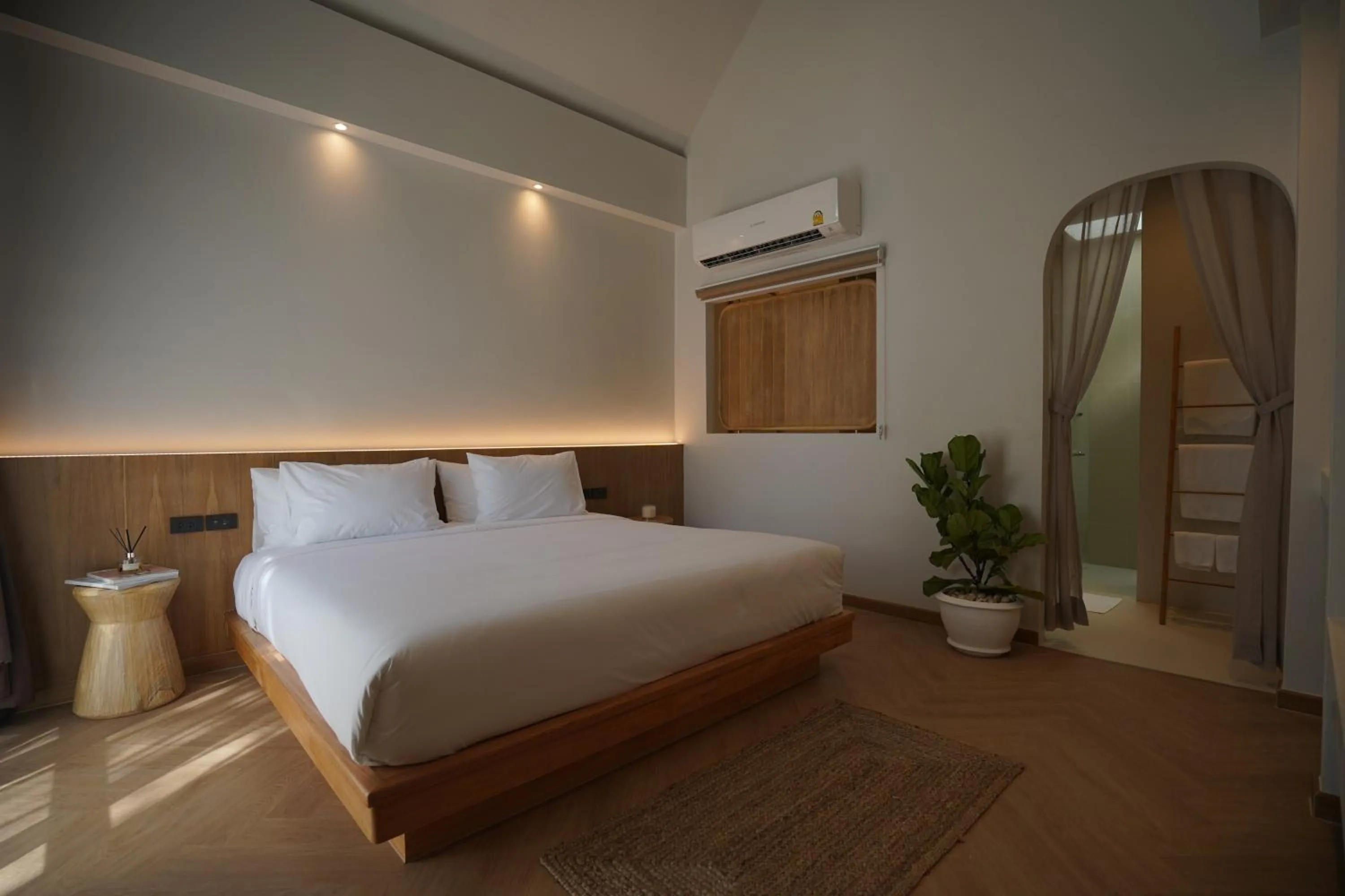 Bed in River Kwai Kiri Resort