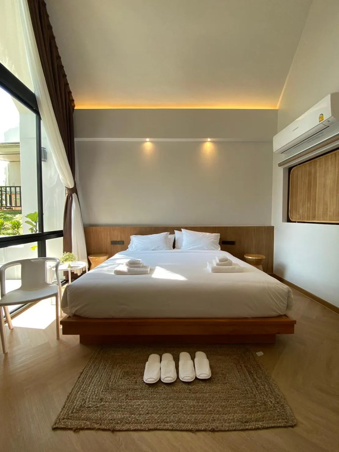 Bed in River Kwai Kiri Resort