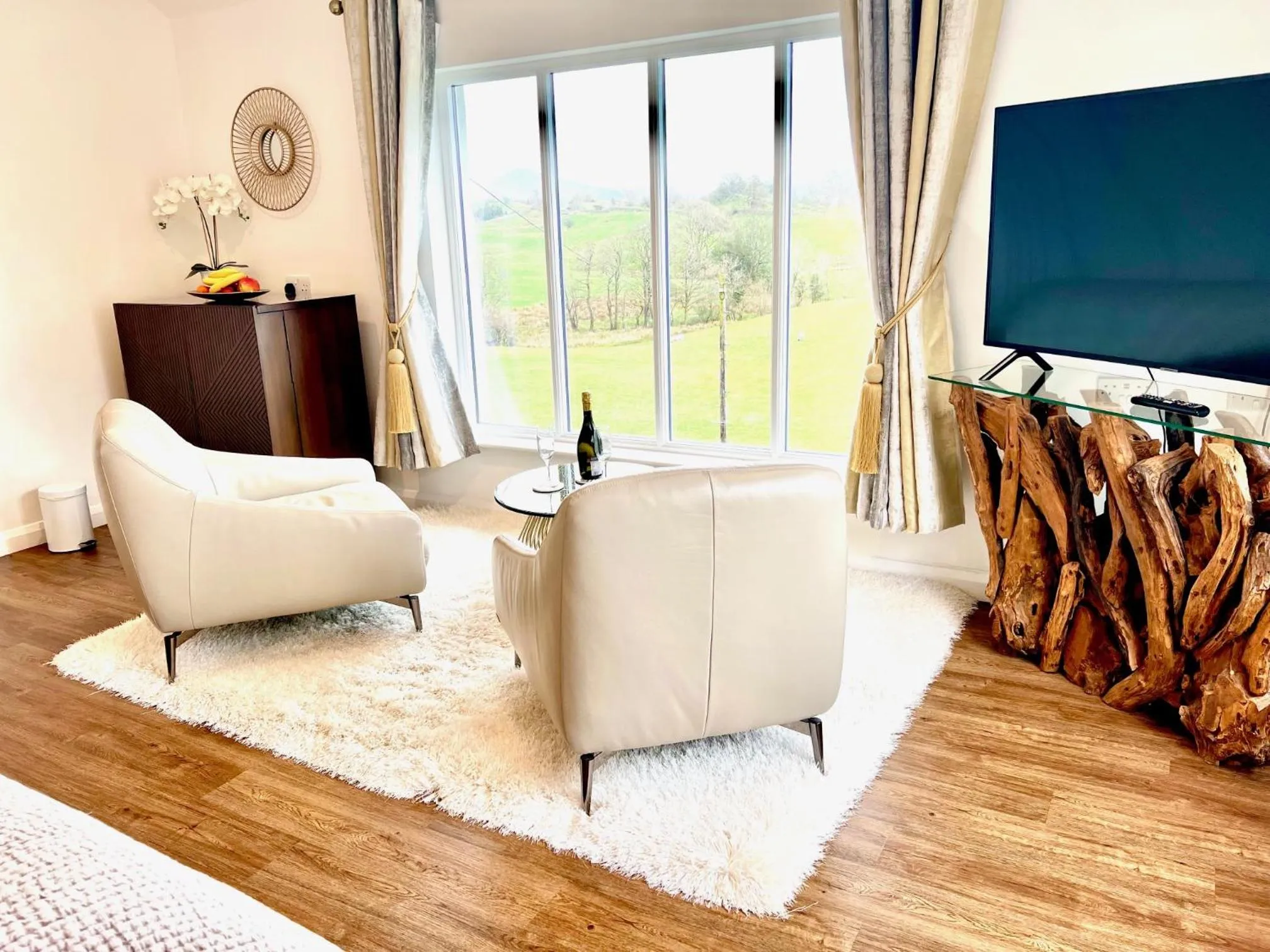 Seating area in High Grassings Country House