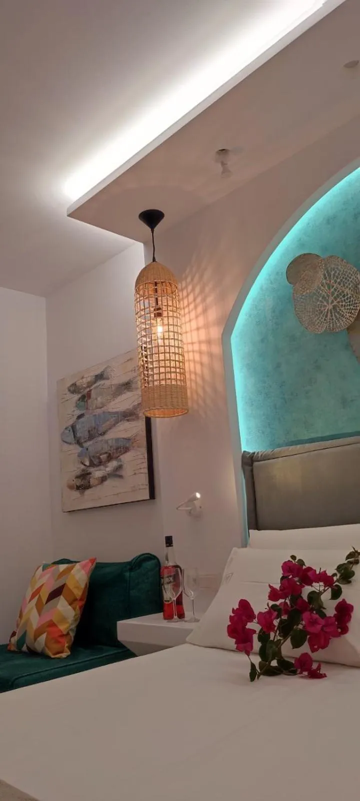 Bed in Ilianthos Apartments & Rooms