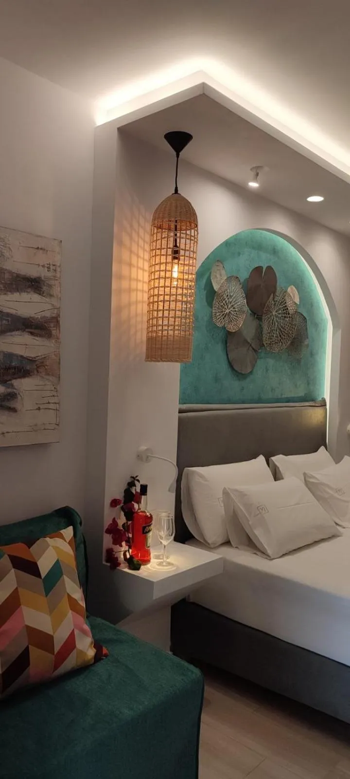 Bed in Ilianthos Apartments & Rooms