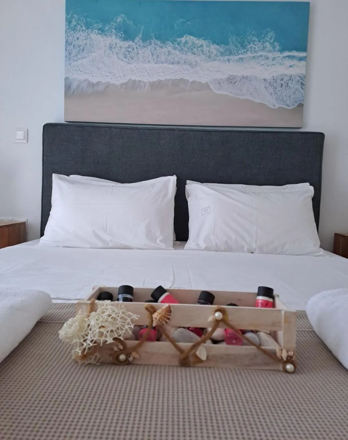 Bed in Ilianthos Apartments & Rooms