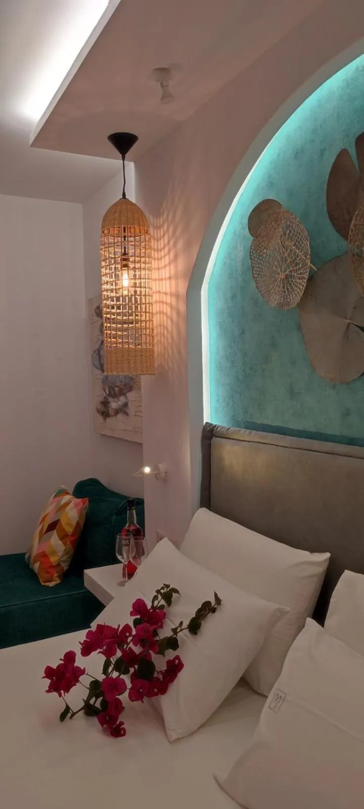 Bed in Ilianthos Apartments & Rooms