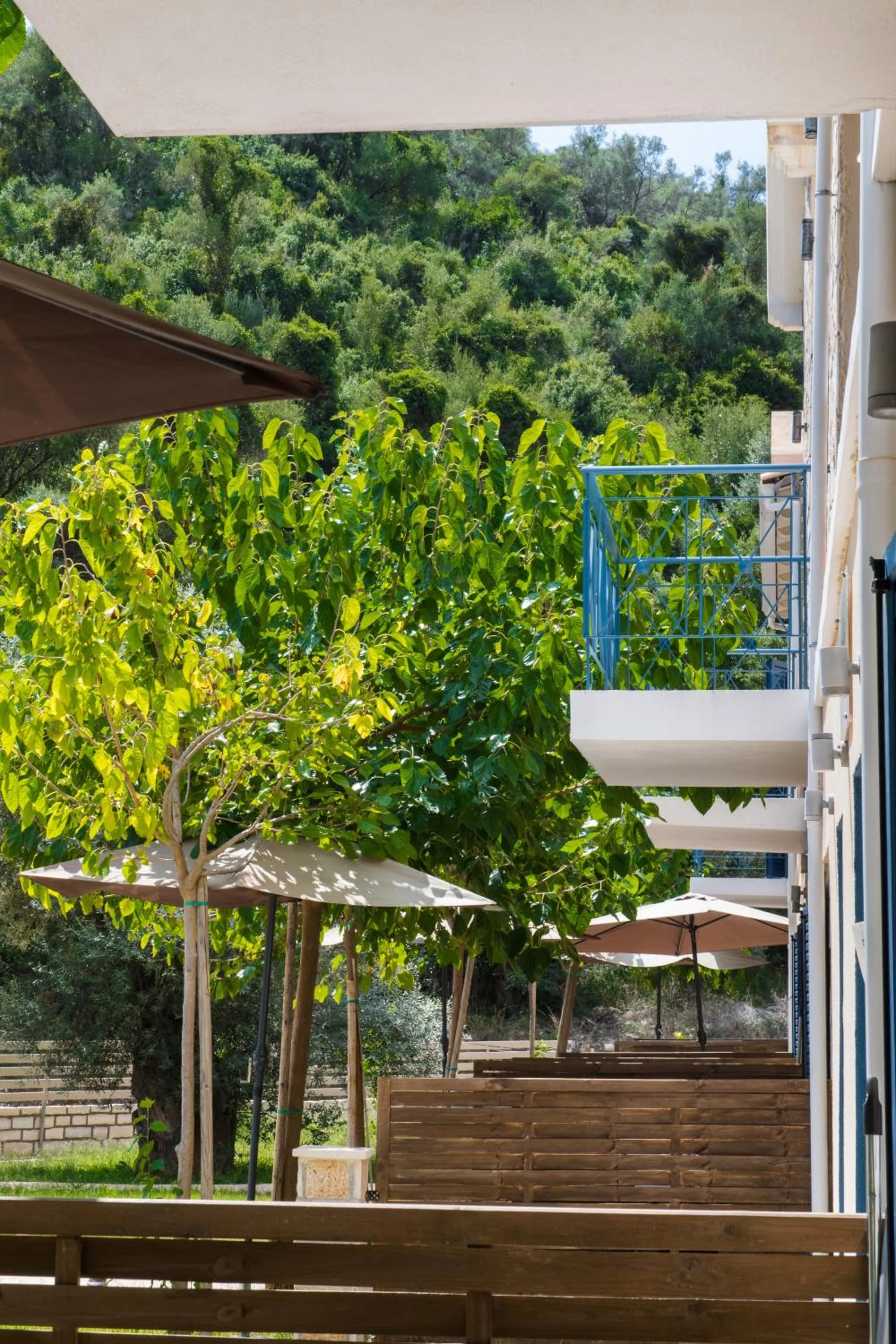Balcony/Terrace in Ilianthos Apartments & Rooms
