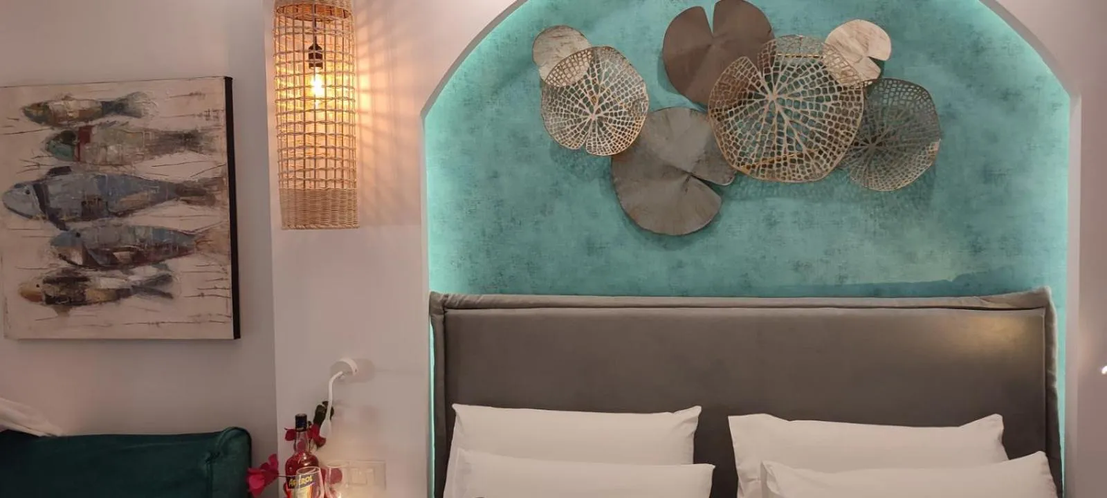 Bed in Ilianthos Apartments & Rooms