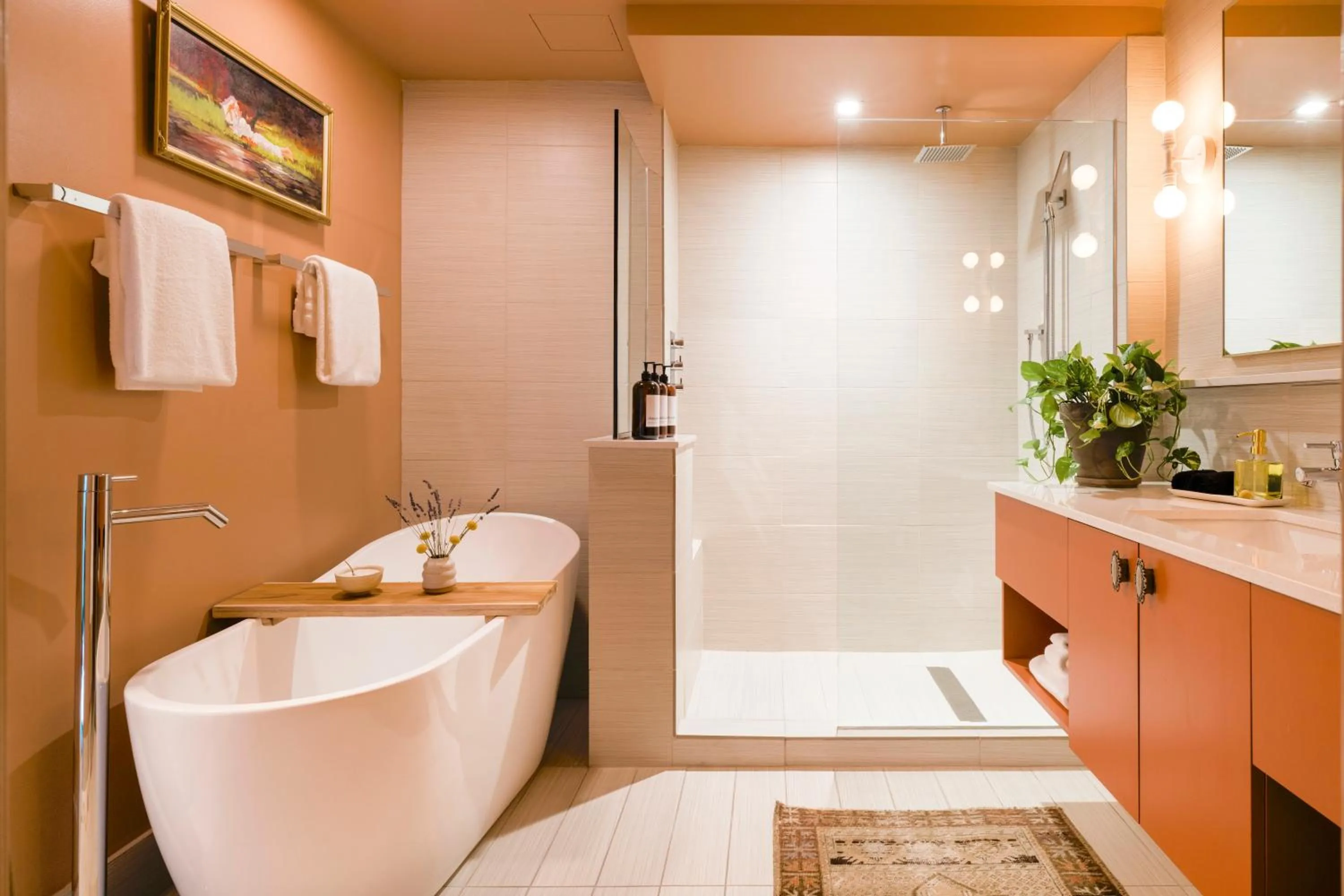 Shower in The Frances Modern Inn