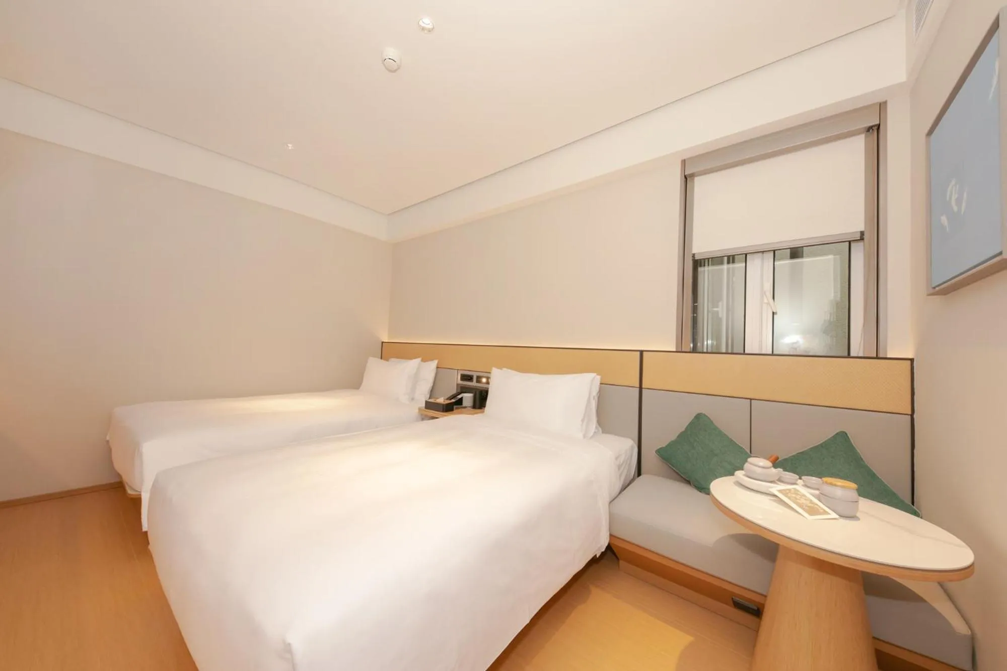 Bed in JI Hotel Beijing Shijingshan Wanda Taiwan Street