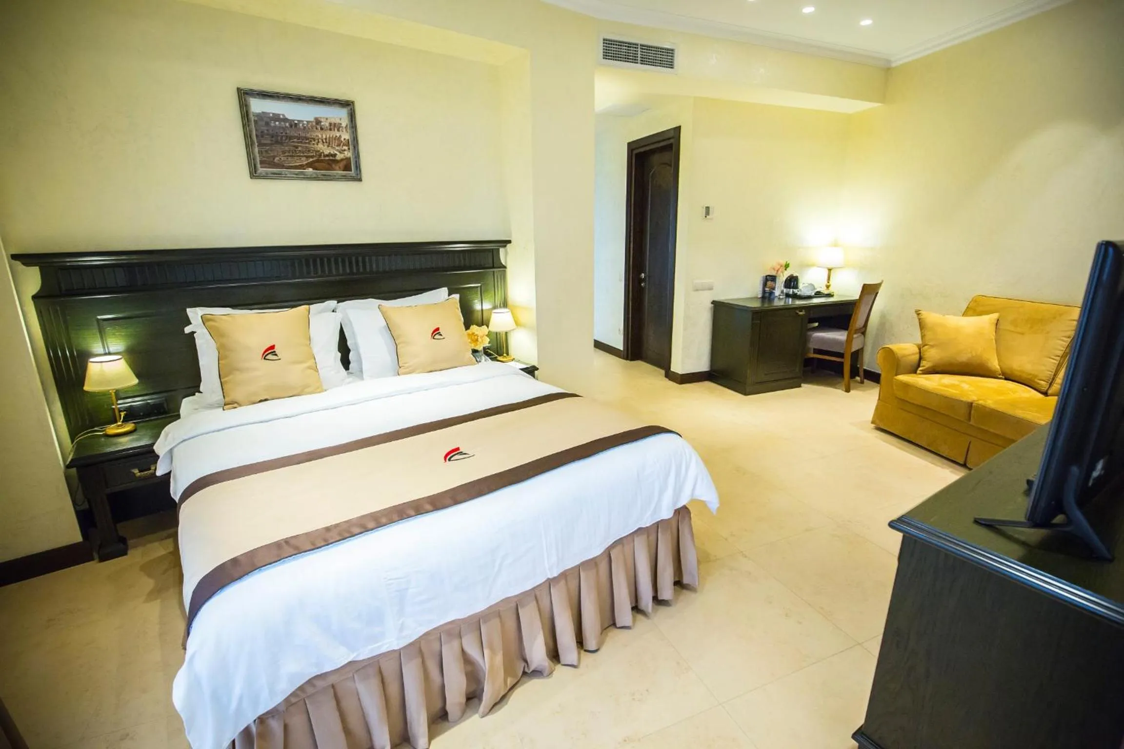 Seating area in Colosseum Marina Hotel