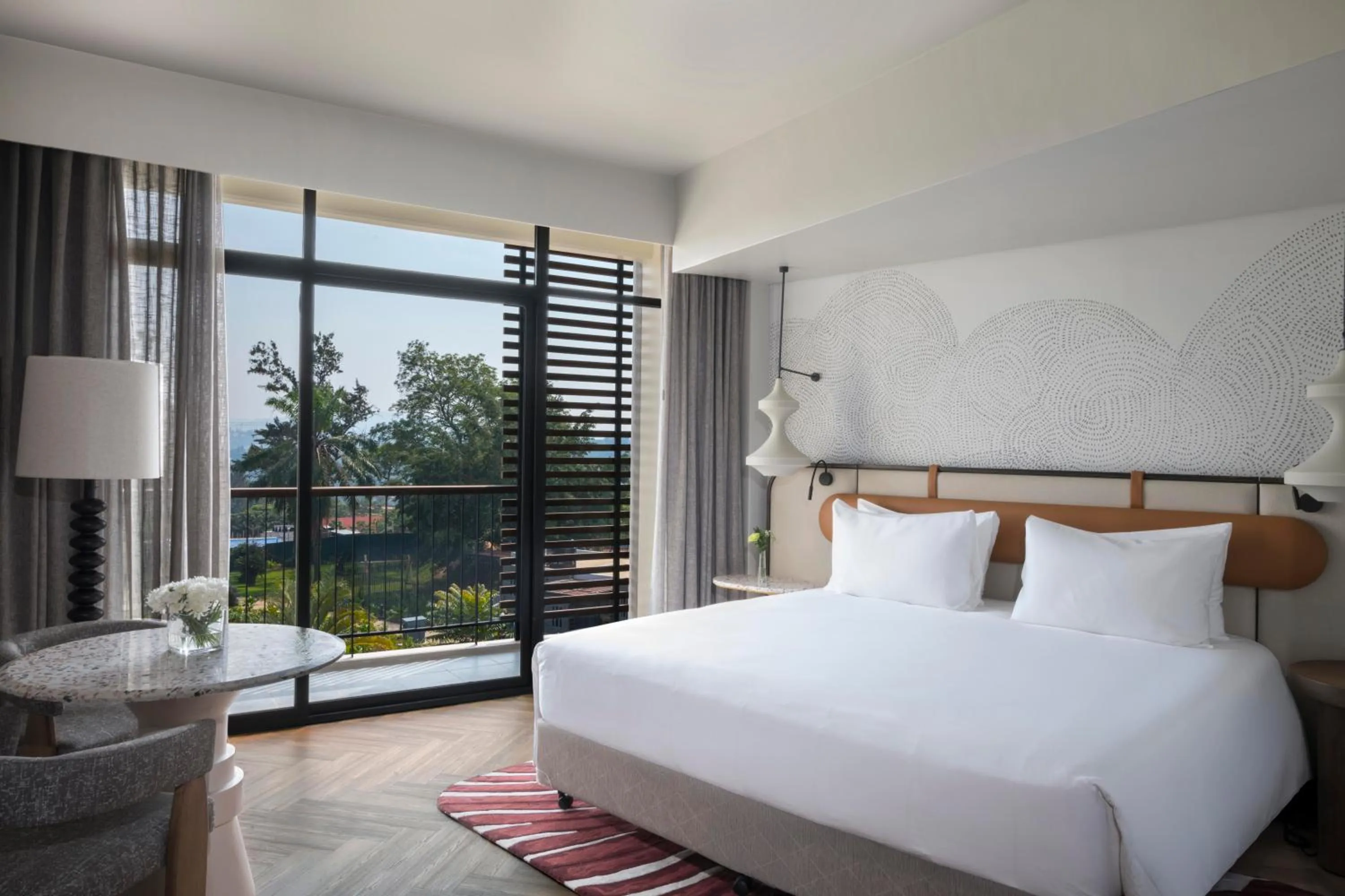 Bed in Mövenpick Kigali