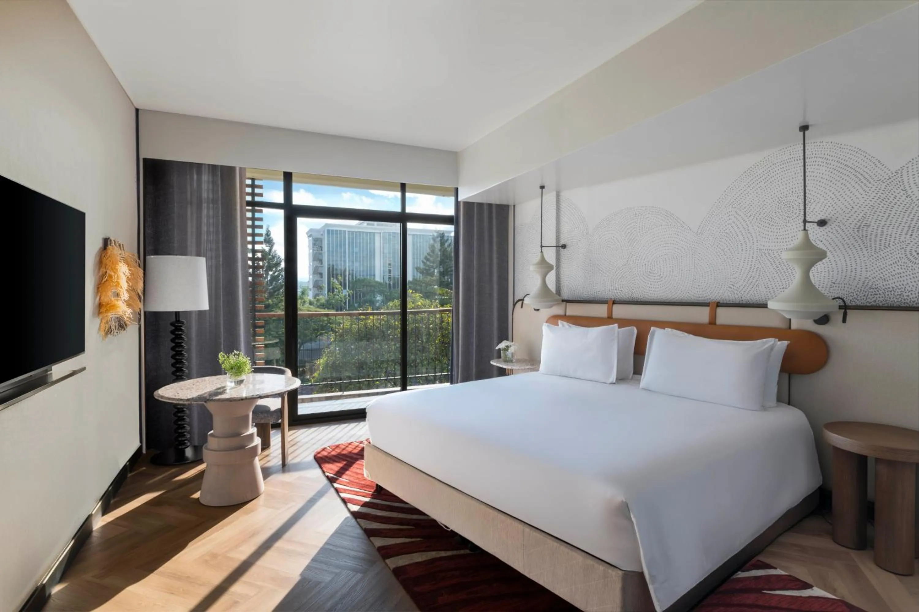 Bed in Mövenpick Kigali