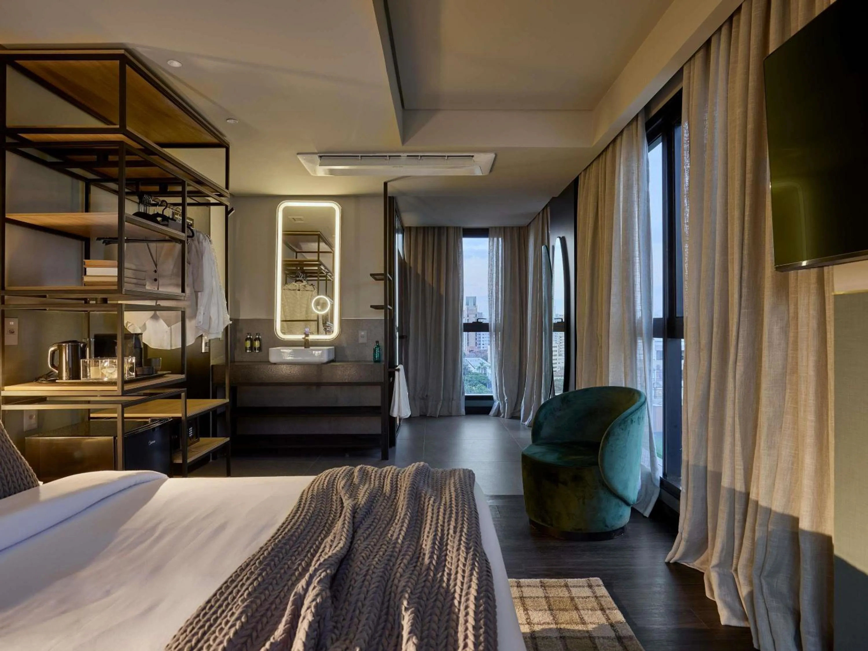 Bedroom, Bed in TRIBE Belo Horizonte Savassi