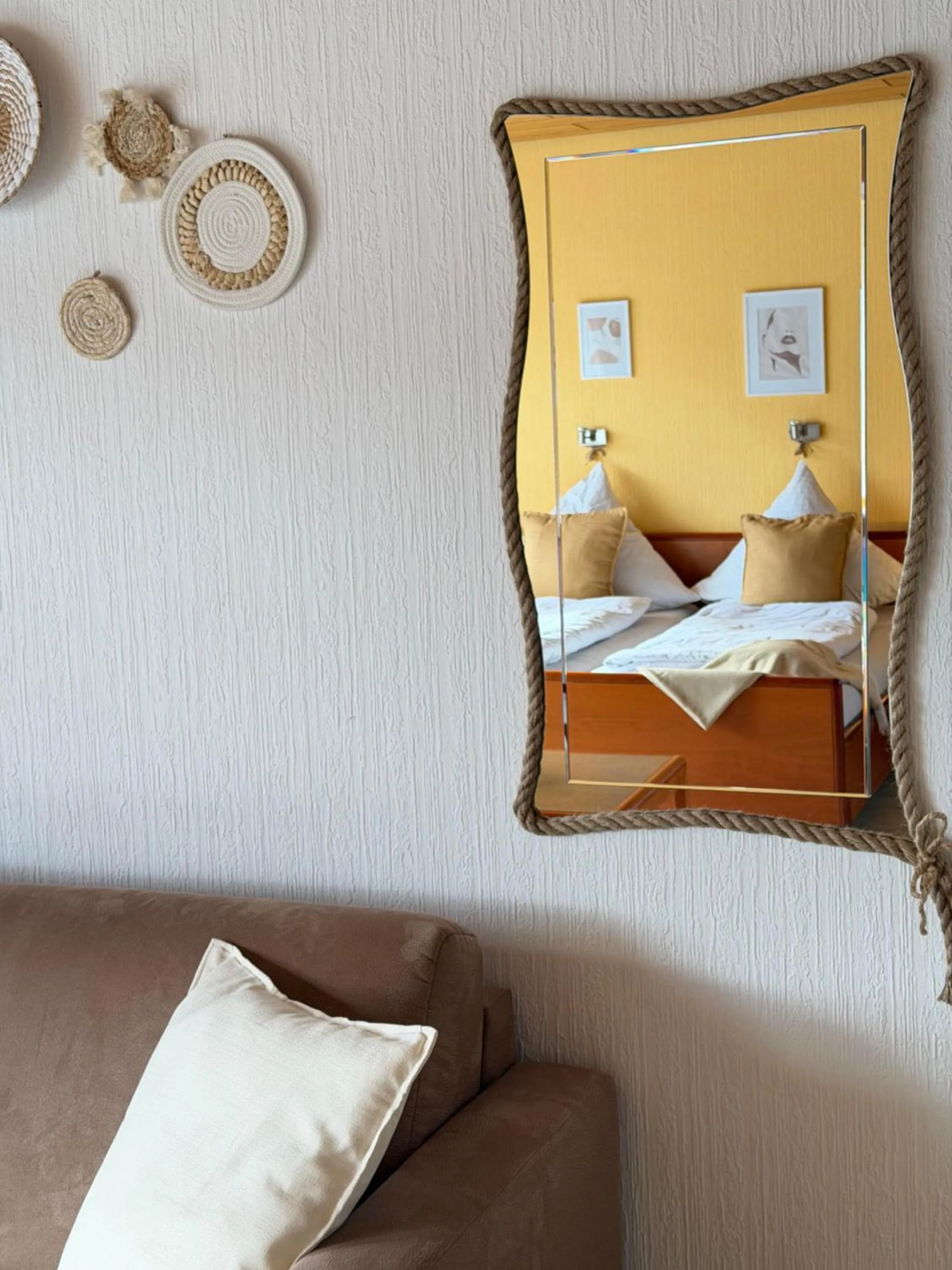 Bed in Hotel Garni Sebastian