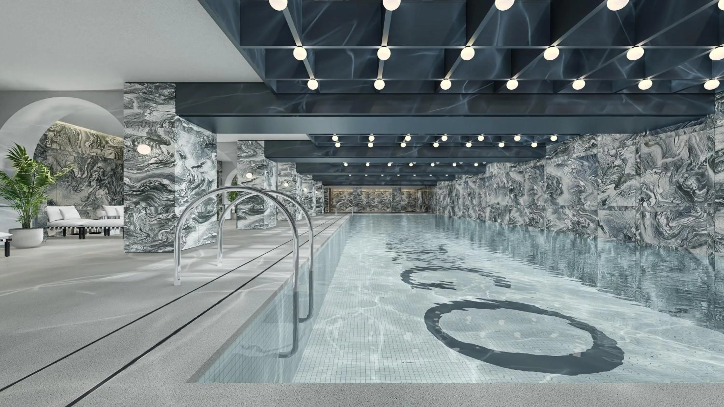 Swimming pool in Hotel Indigo Wuxi Qingming Bridge