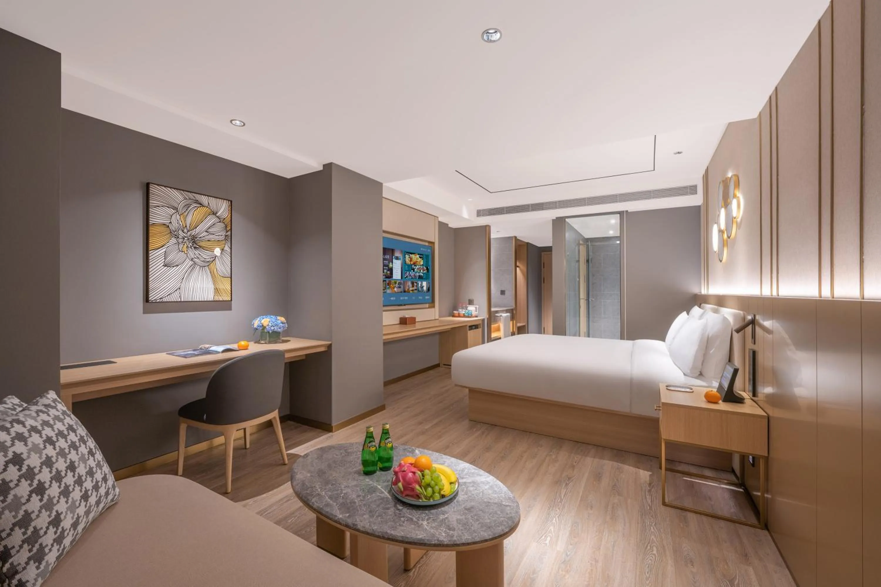 Property building, Bed in Orange Hotel Beijing Xi'erqi