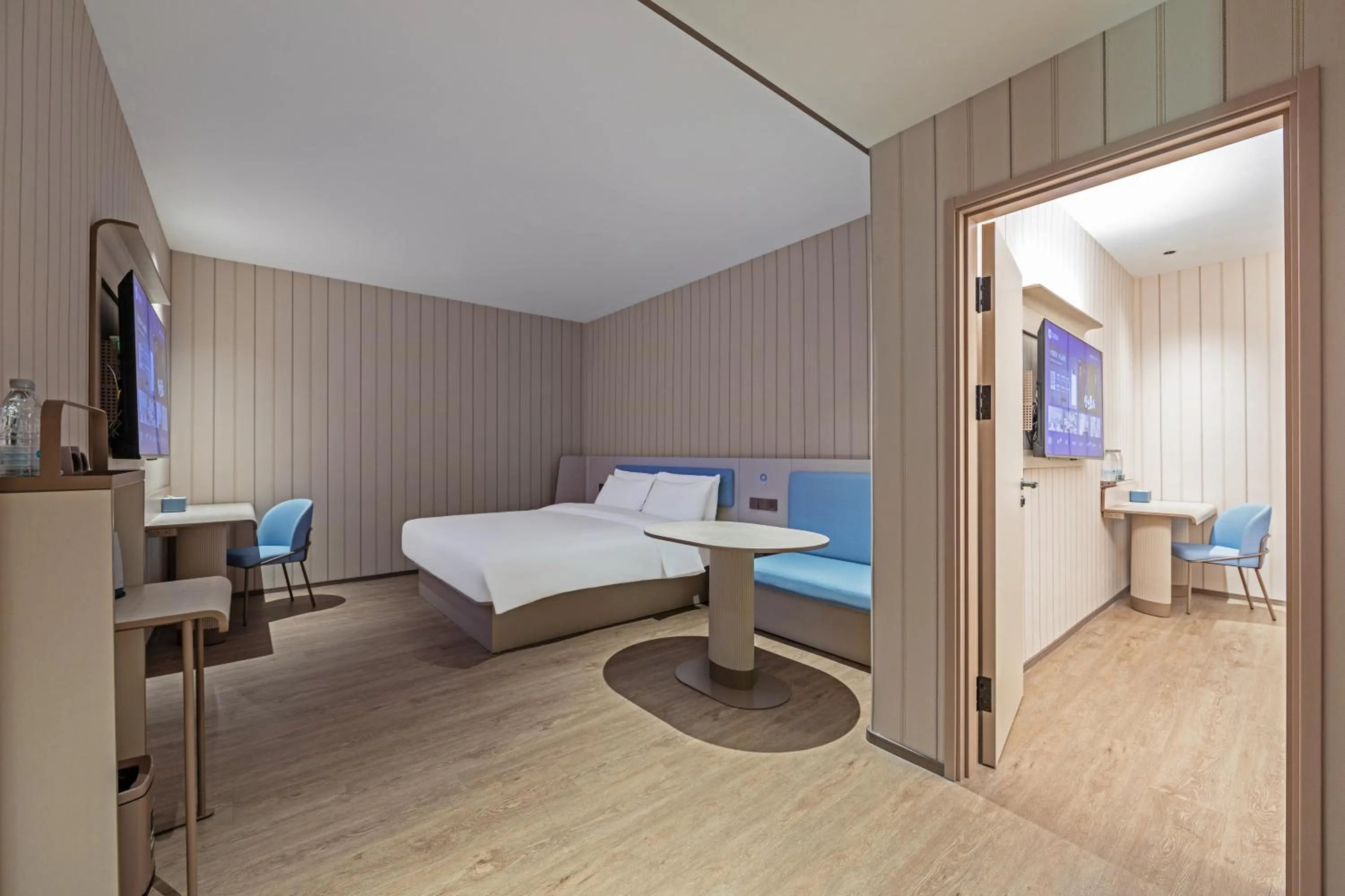 Bed in Hanting Hotel Shanghai Hongqiao Hub Qibao Center